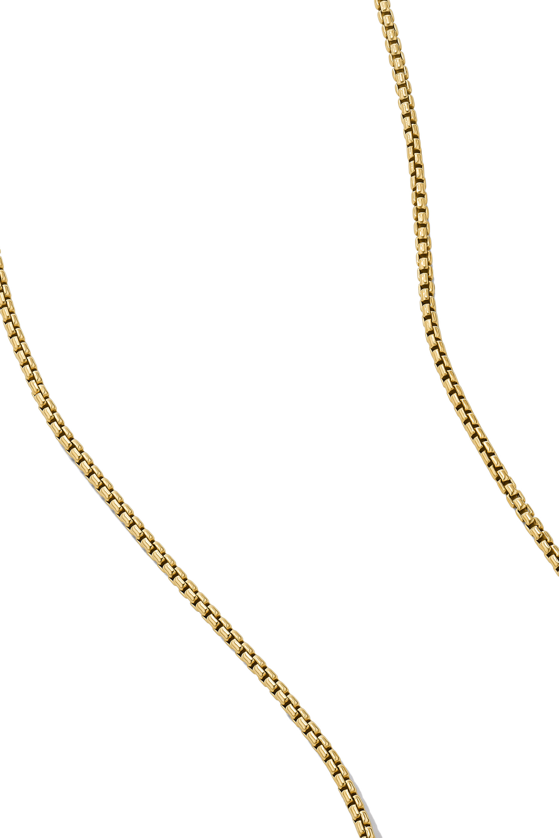 18in Small Box Chain, 18k Yellow Gold