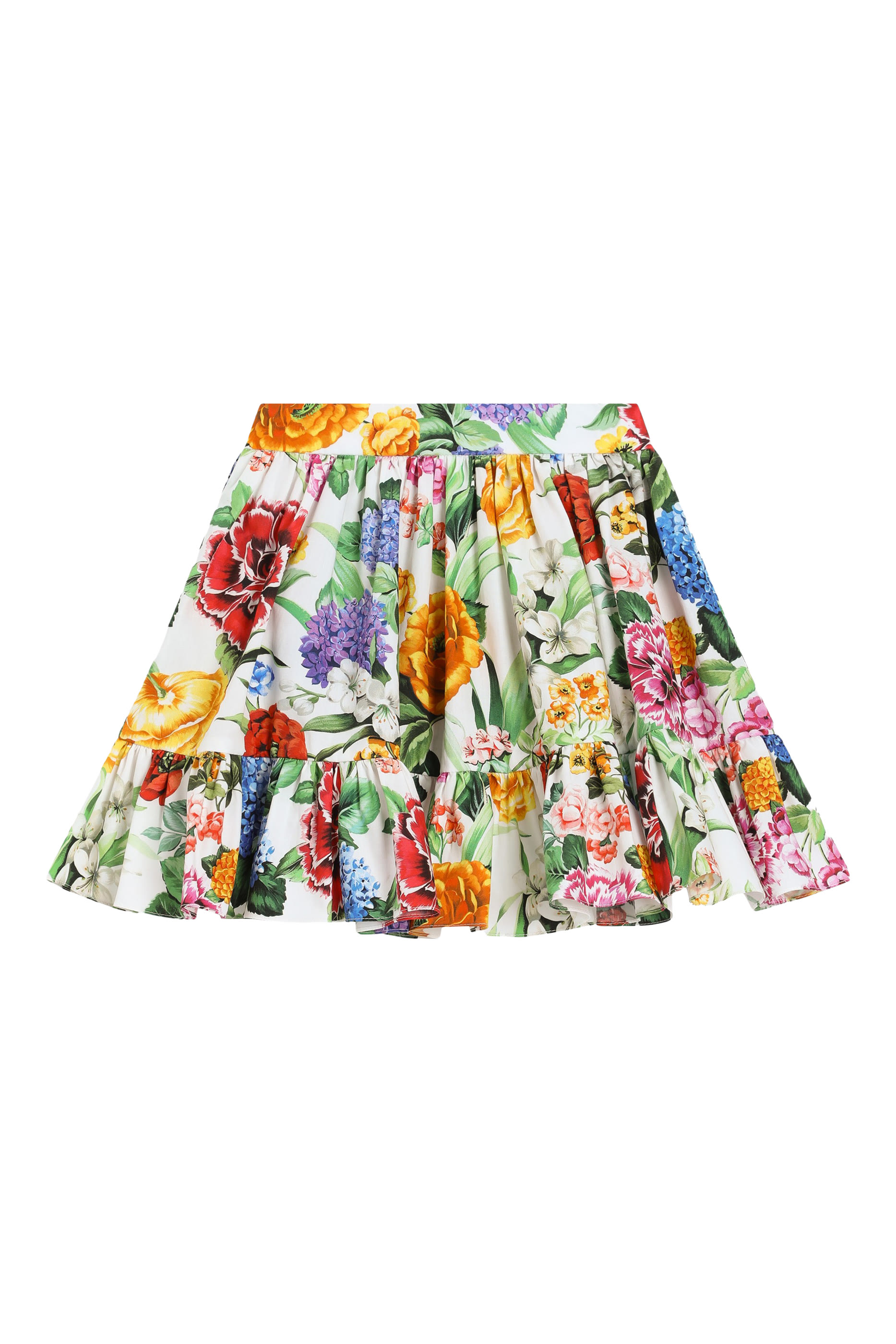 Kids Floral-Print Poplin Skirt