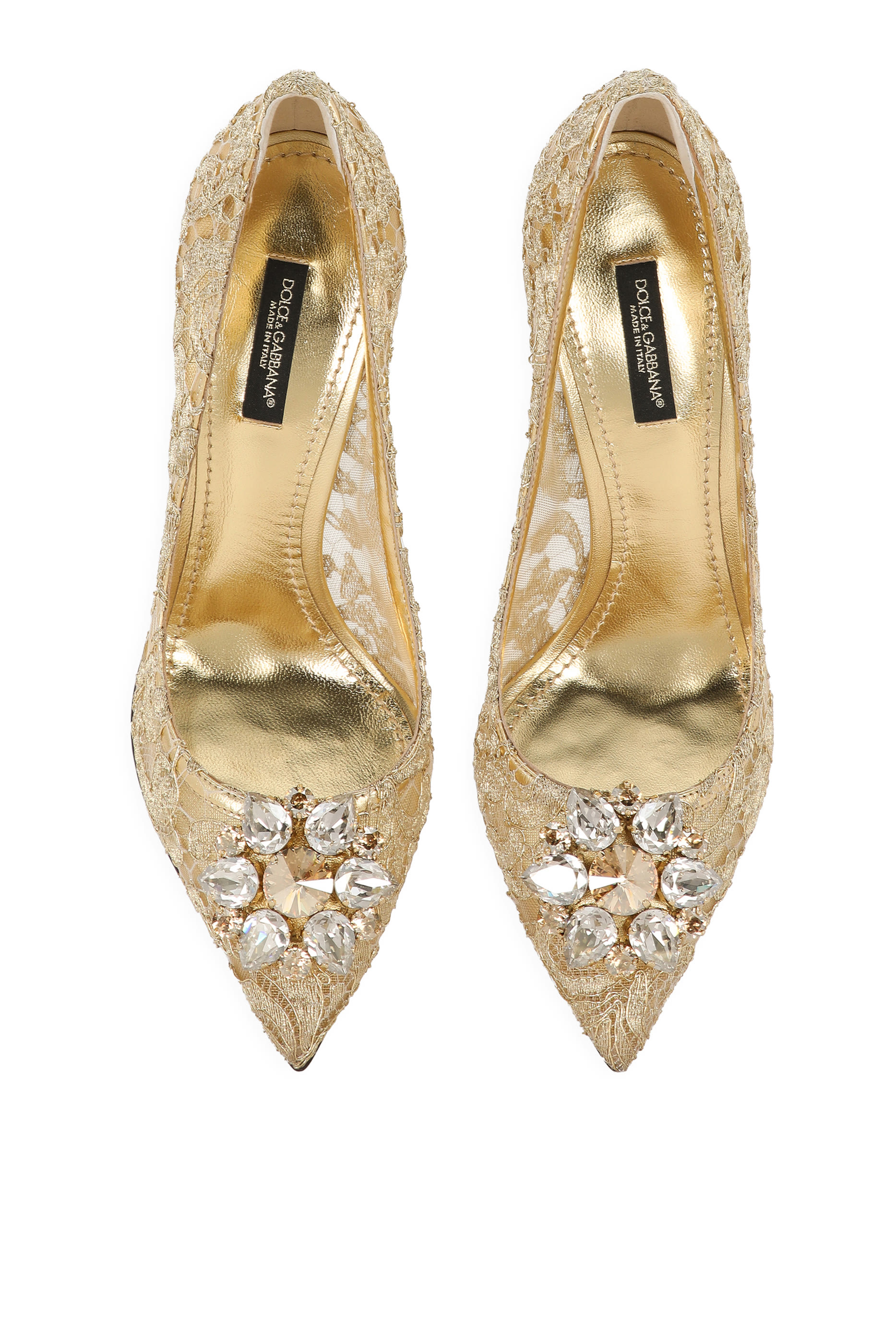 Lurex Lace Rainbow 90 Pumps with Brooch Detailing