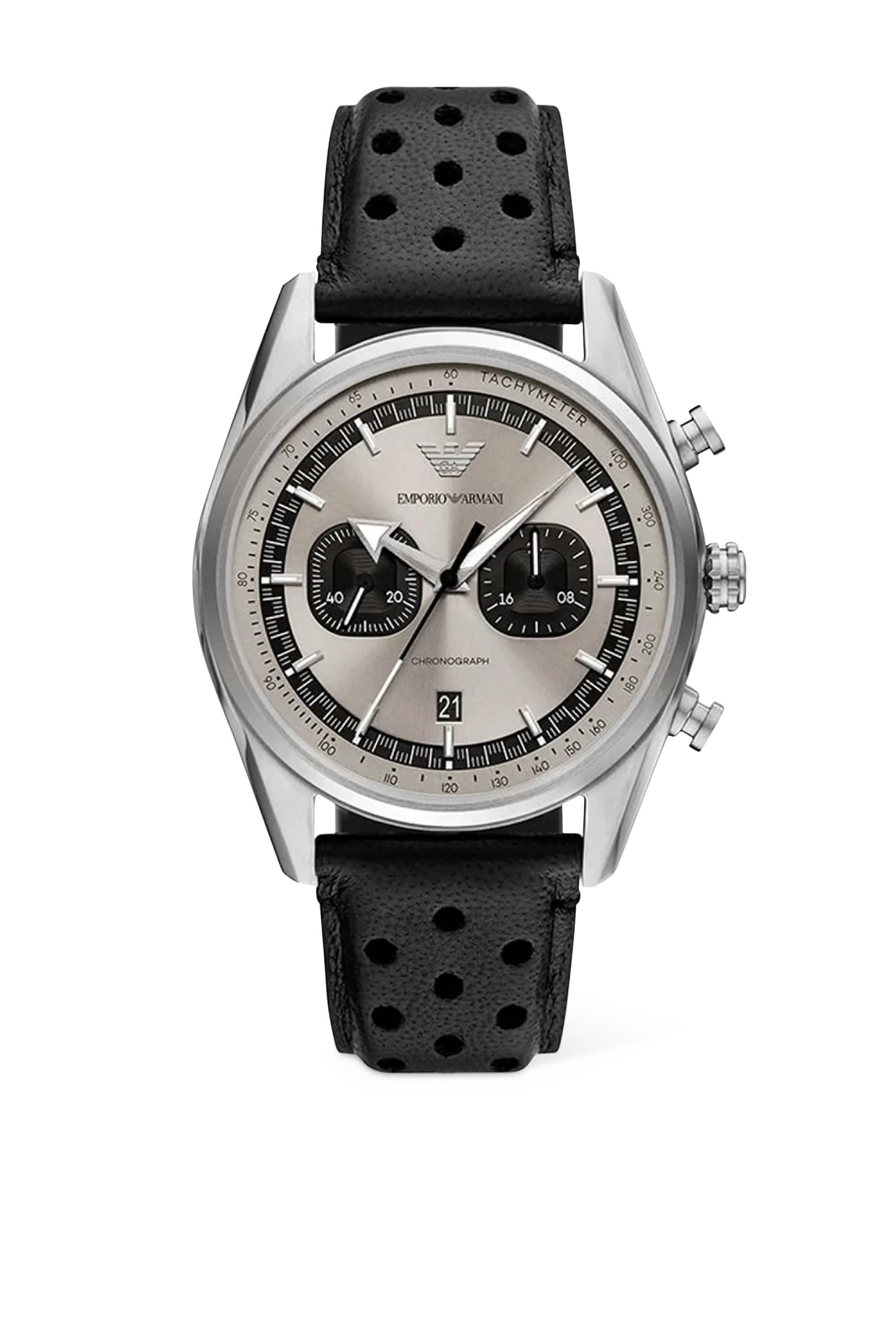 Chronograph Leather Watch