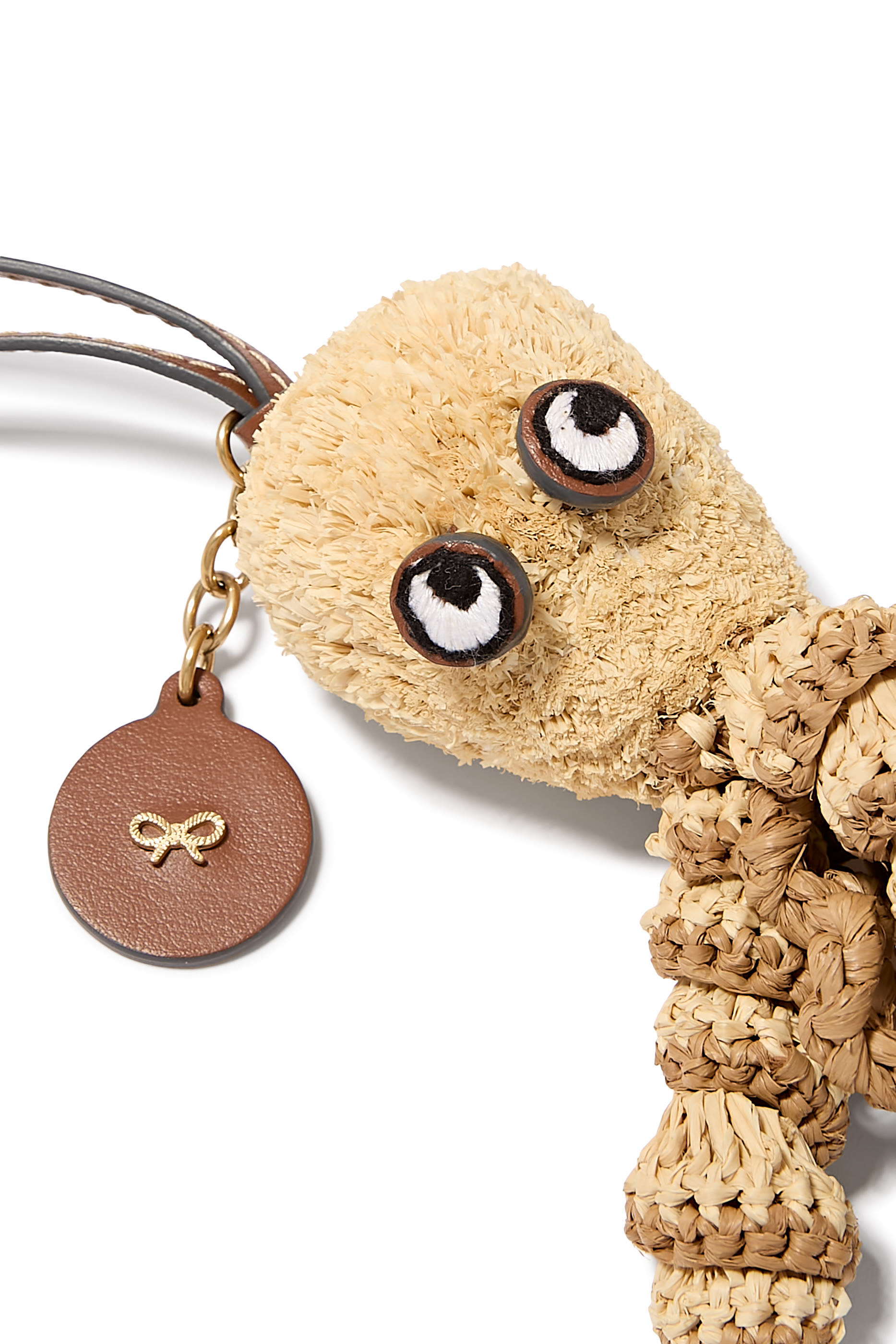 Octopus Raffia Keychain Charm
