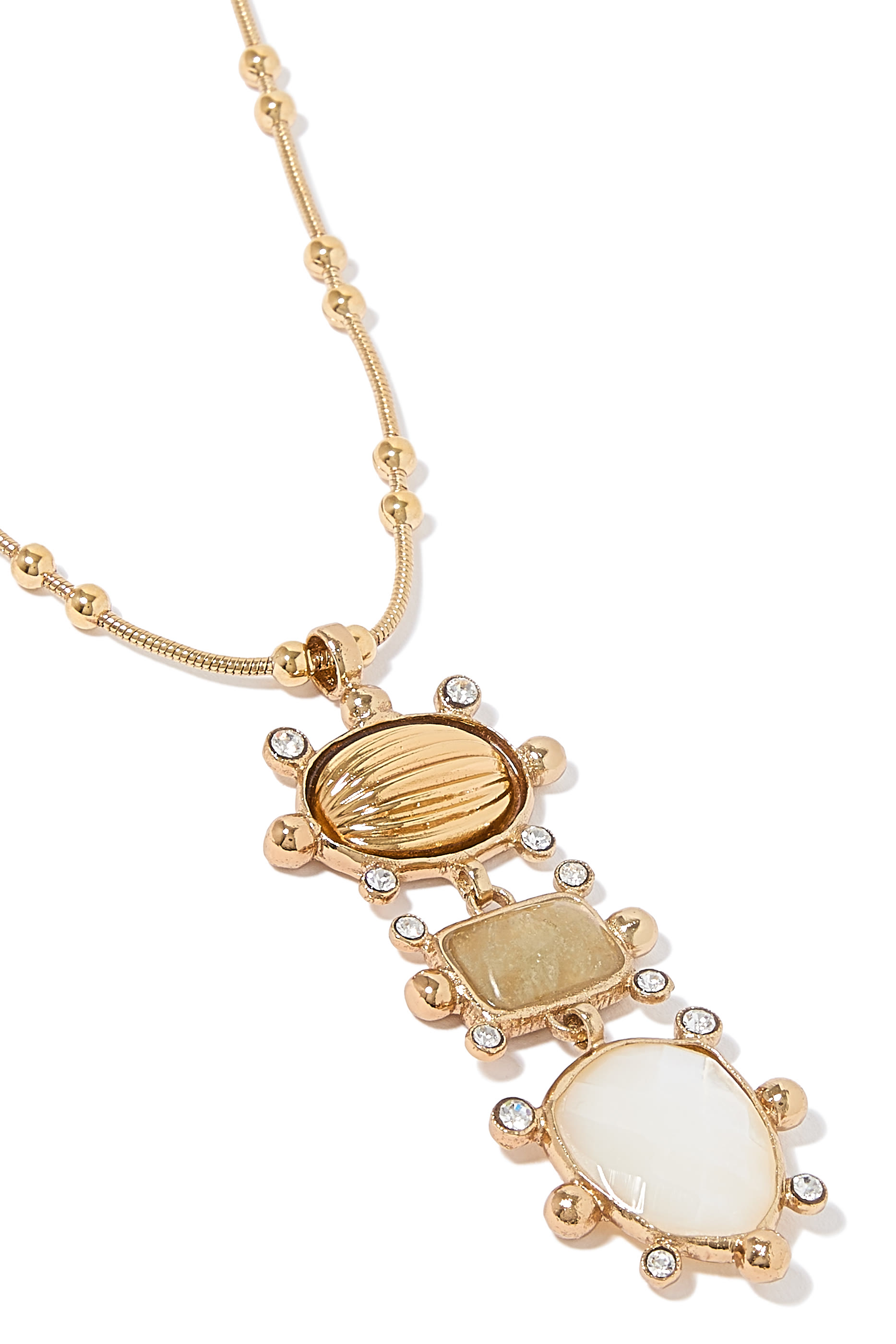 Tiki 3 Rows Necklace