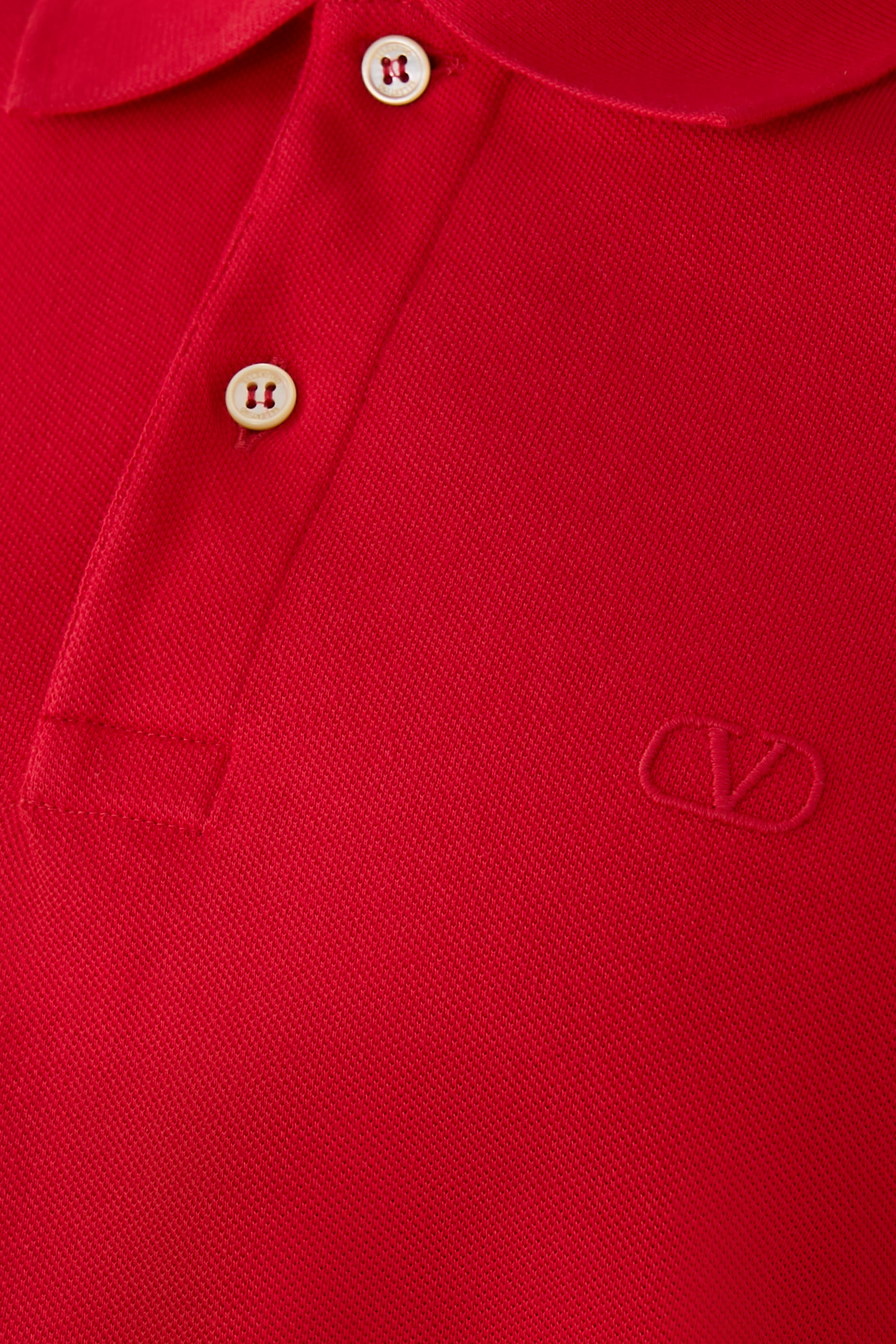 Vlogo Embroidery Cotton Piqu&eacute; Polo Shirt