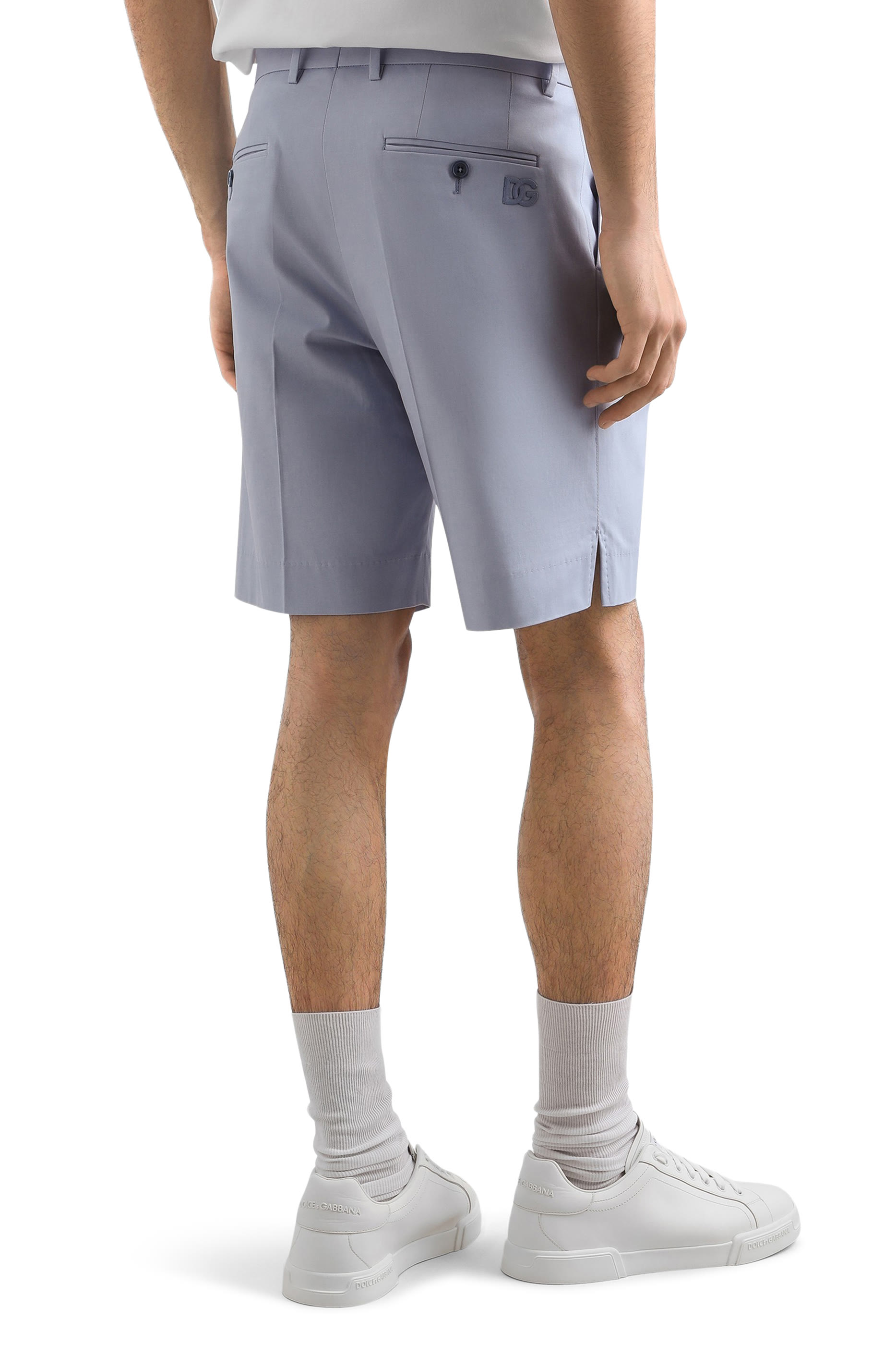 Gabardine Cotton Bermuda Shorts