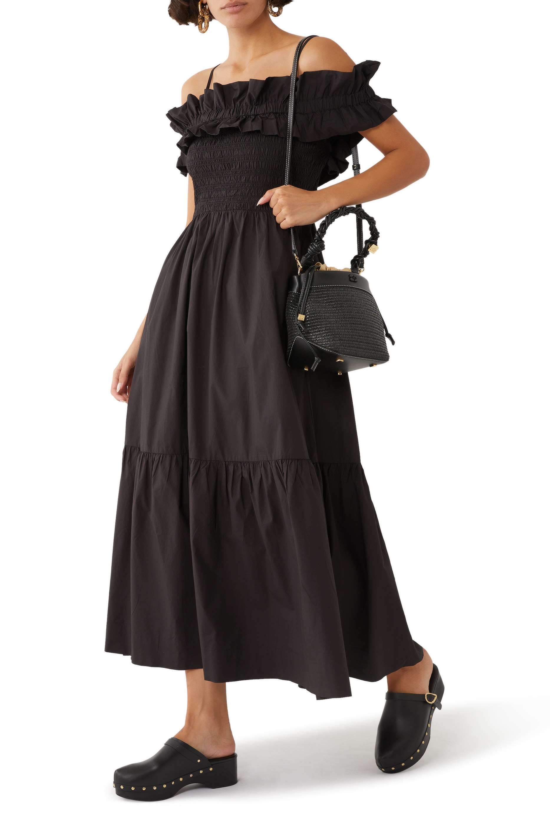 Bou Bucket Raffia Bag