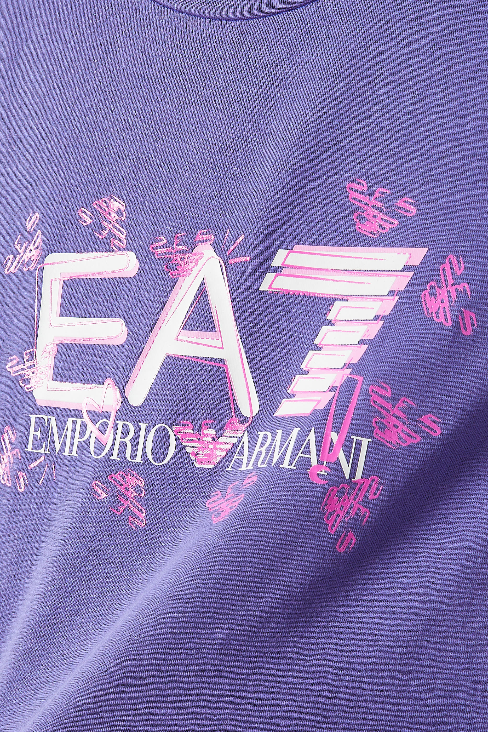 Kids EA7 Logo T-Shirt