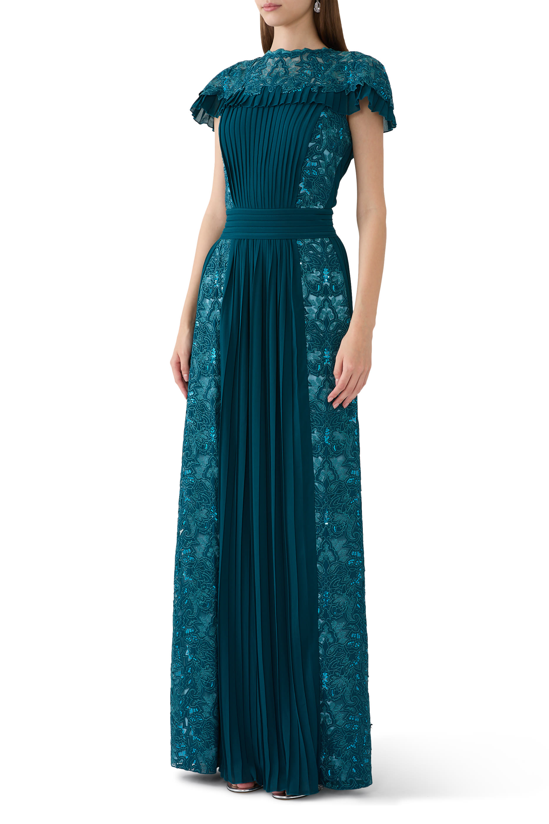 Althea Sequin Embroidered Gown