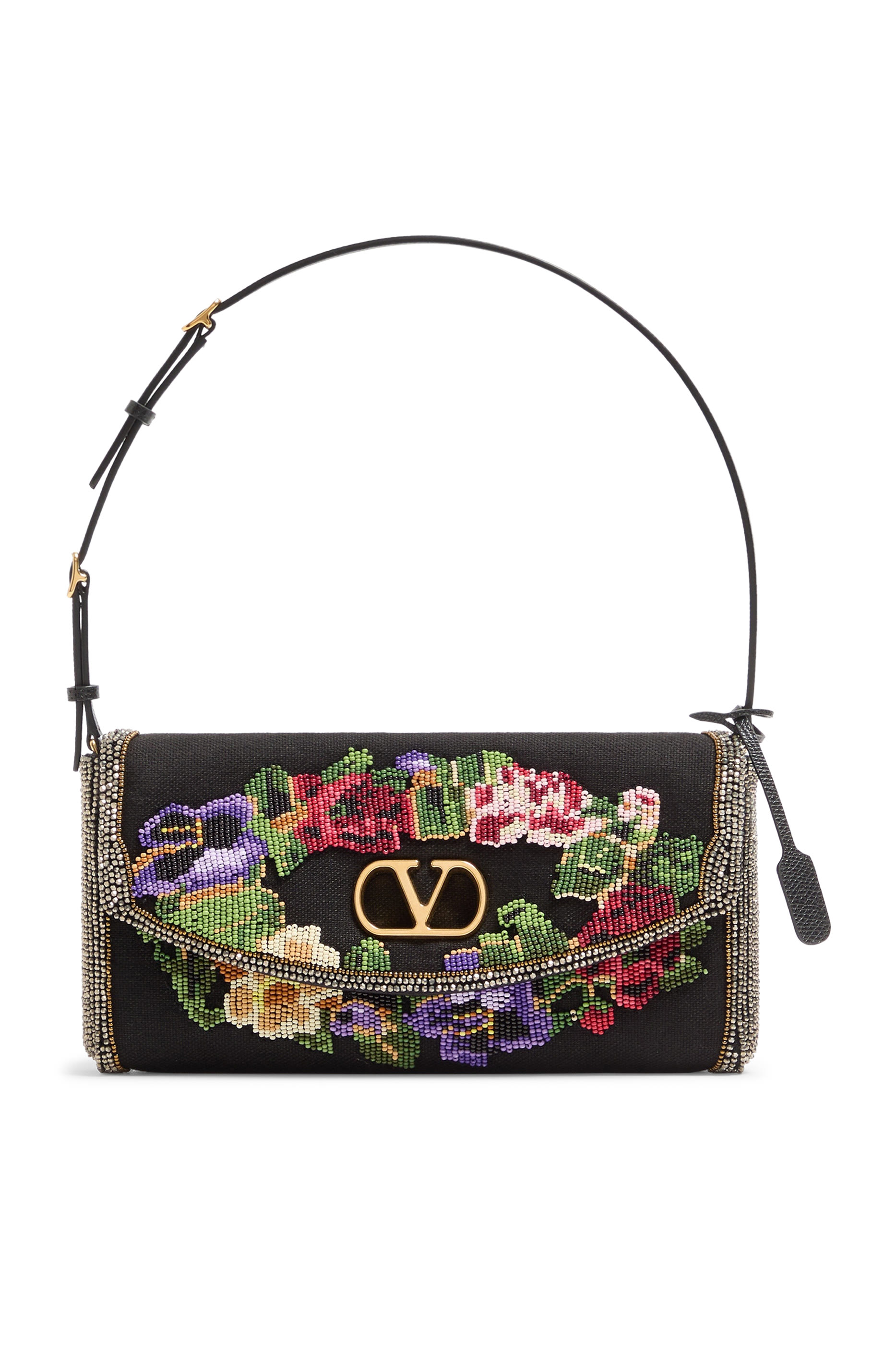 DeVain Small Embroidered Shoulder Bag