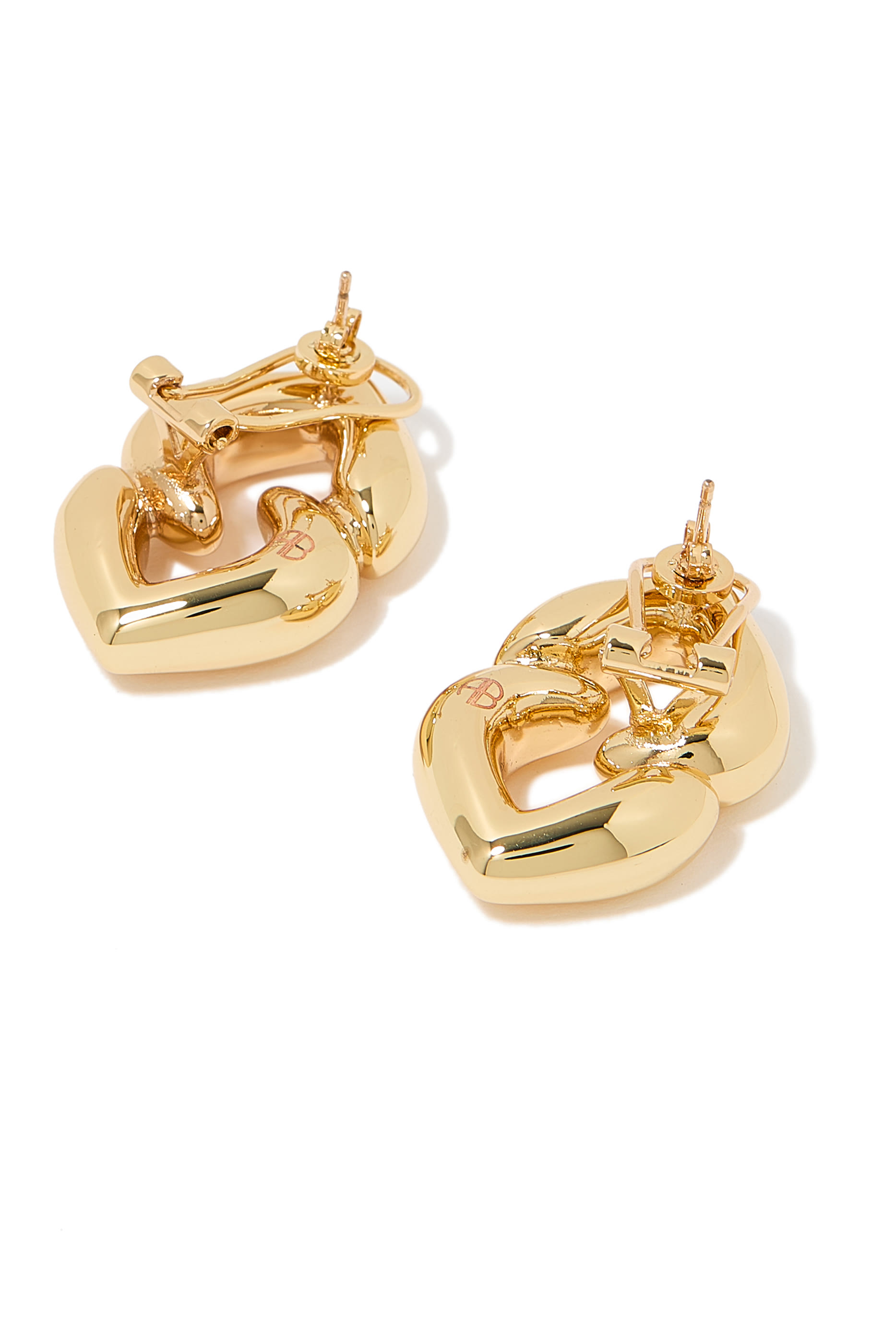 Abstract Heart Earrings