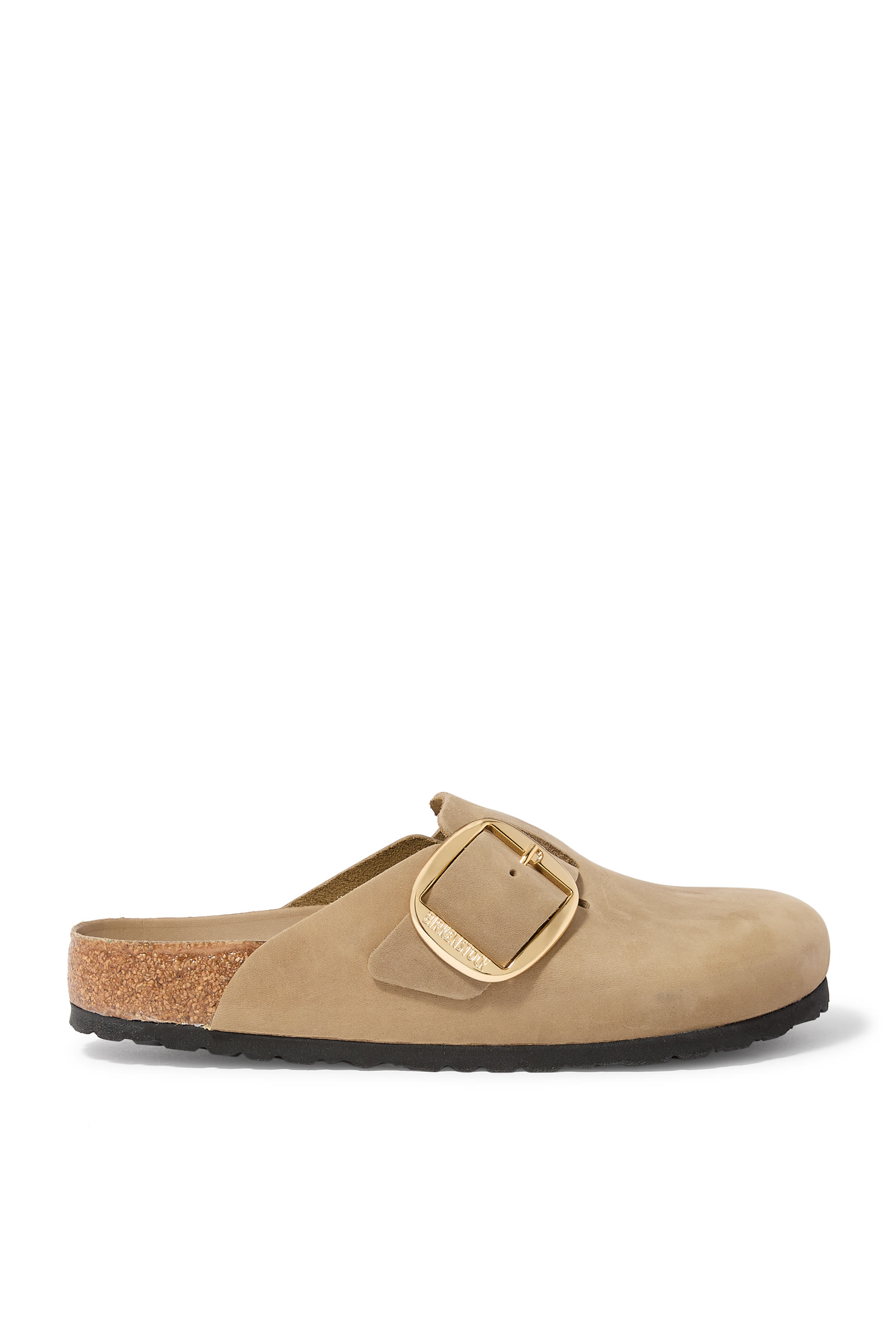 Boston Big Buckle Oiled Leather Sandals