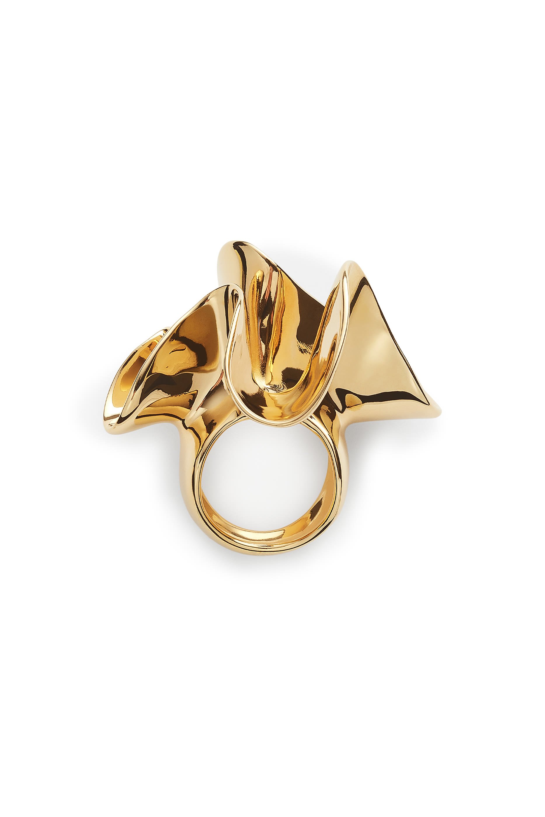 Anemone Ring, 18K Gold-Finish Sterling Silver