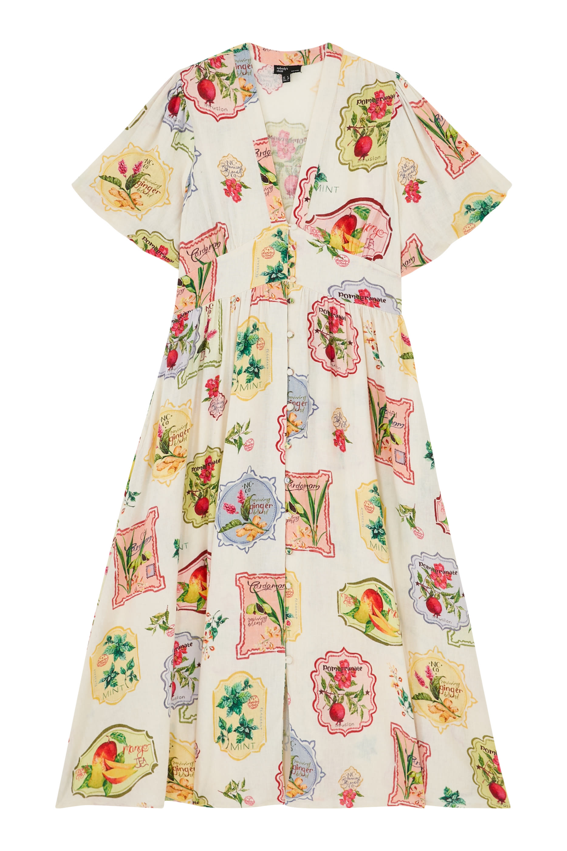 Printed Starlight Midi Dress