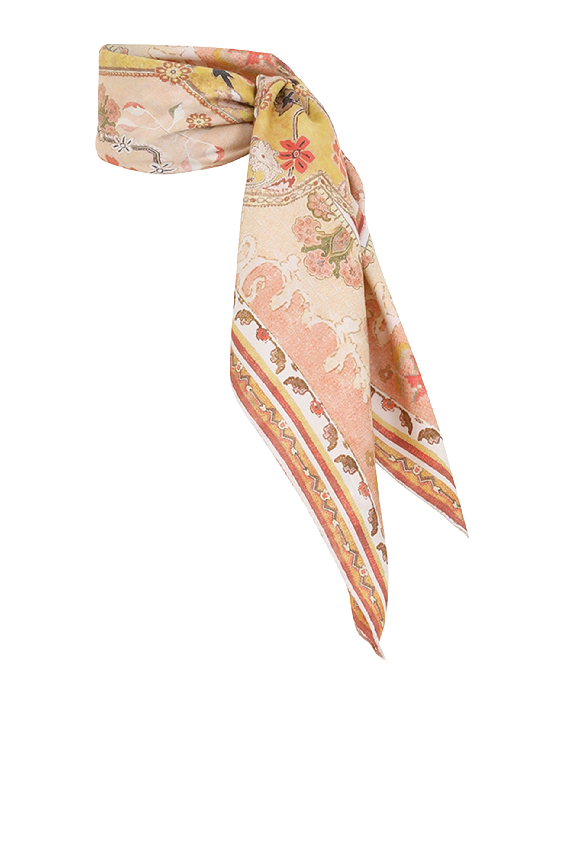 Printed Silk Square Scarf