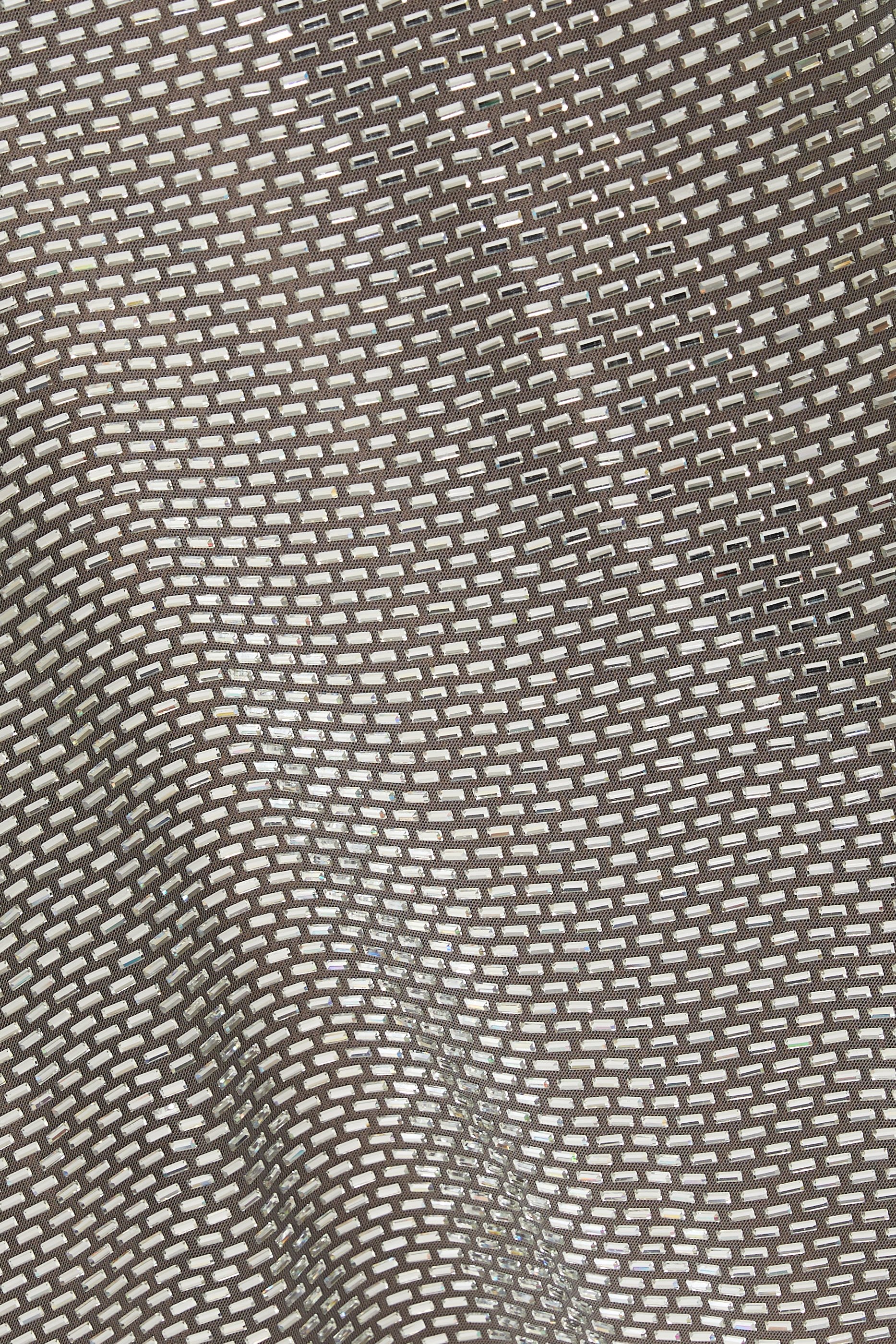 Rhinestone Mesh Midi Dress