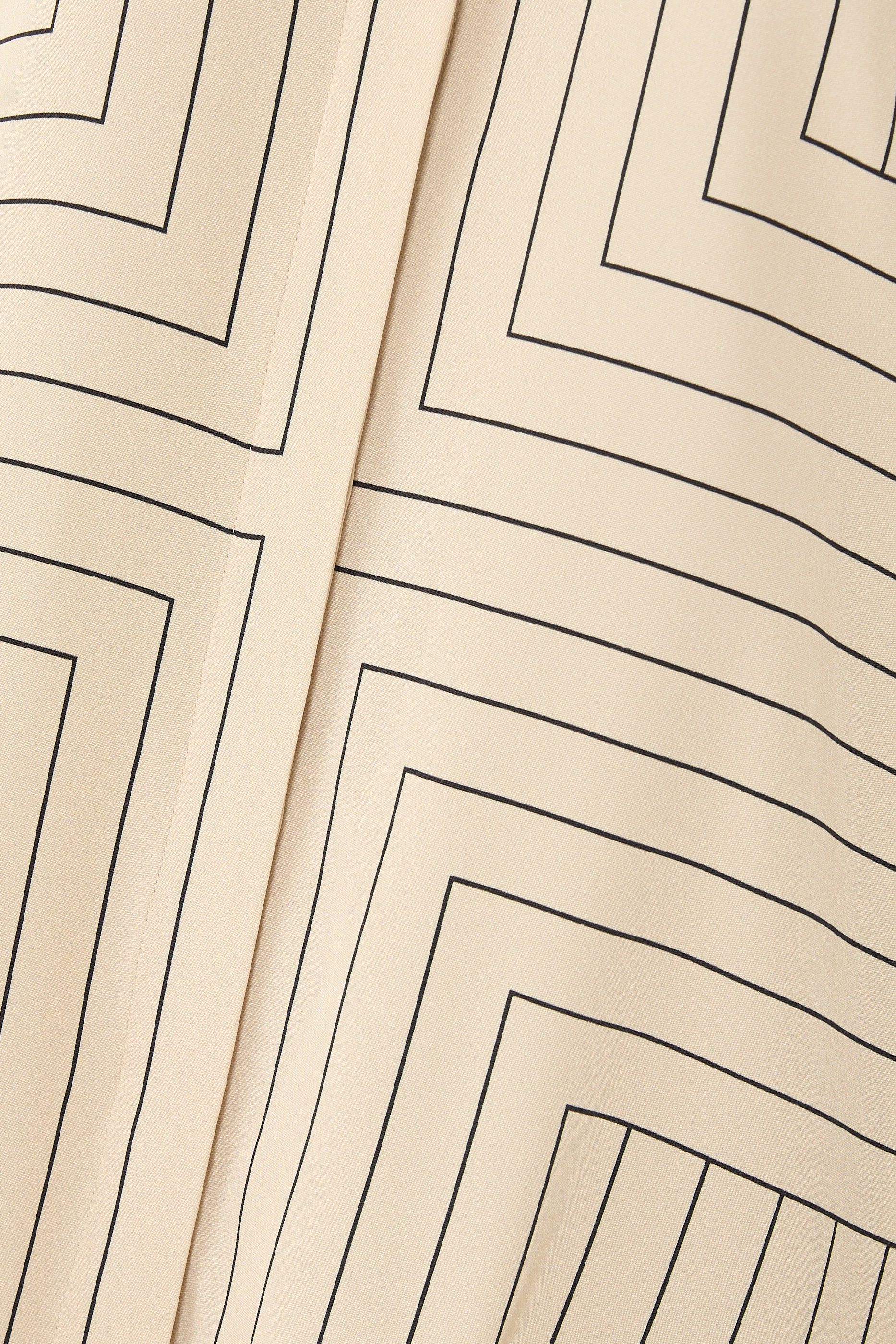 Athena Geometric Print Silk Blouse