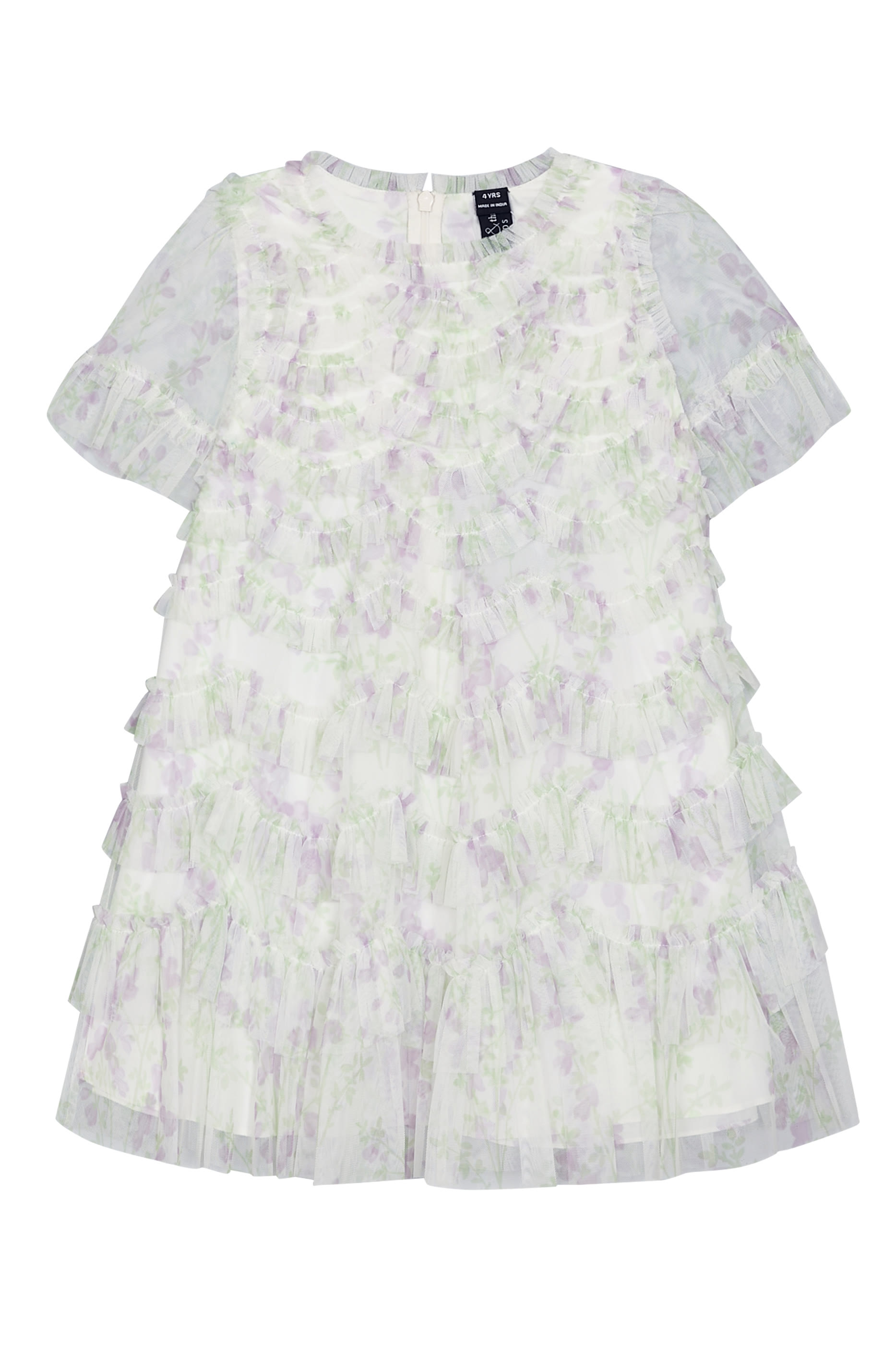 Kids Scallop Ruffle Dress 
