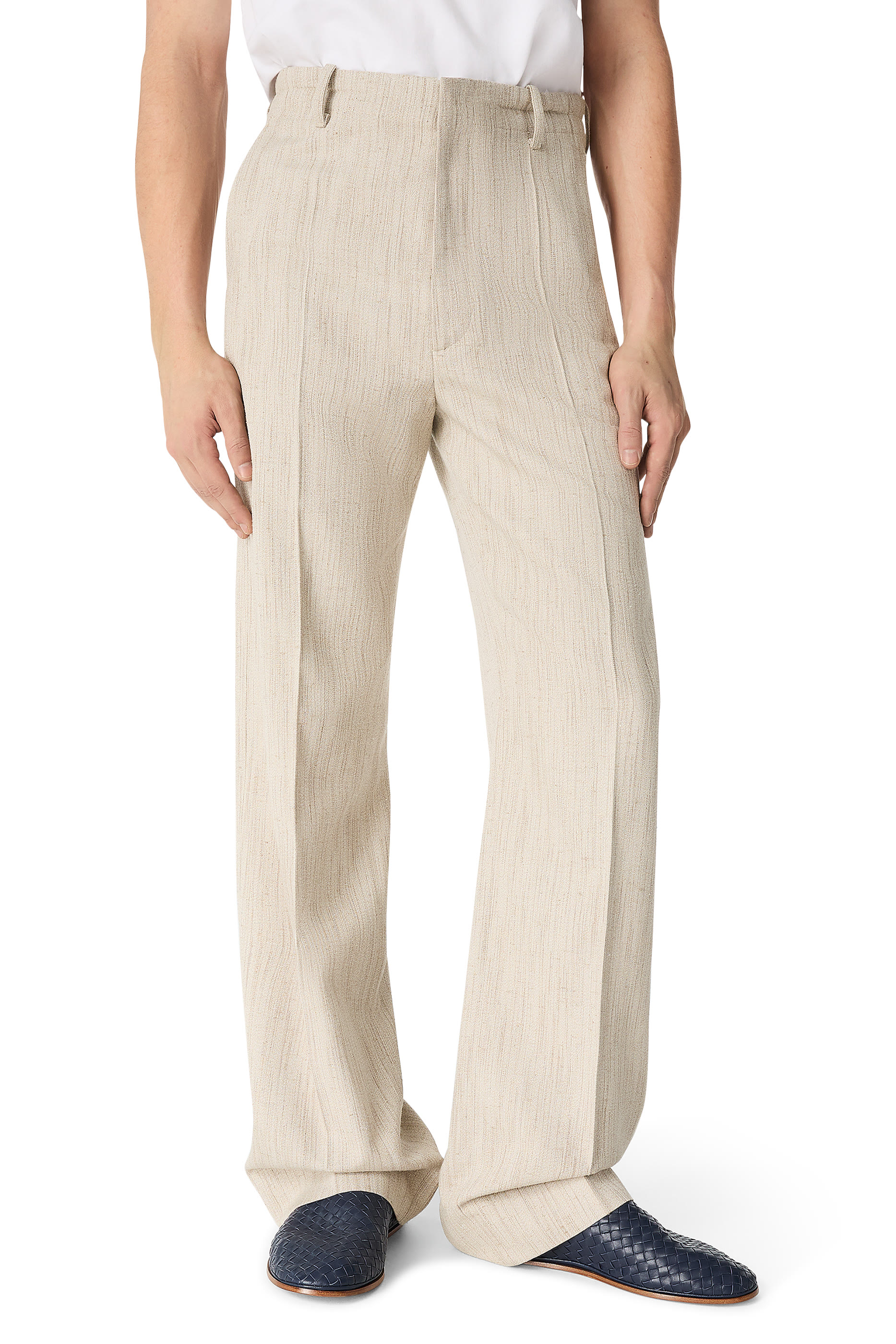 Intrecciato Leather Slippers