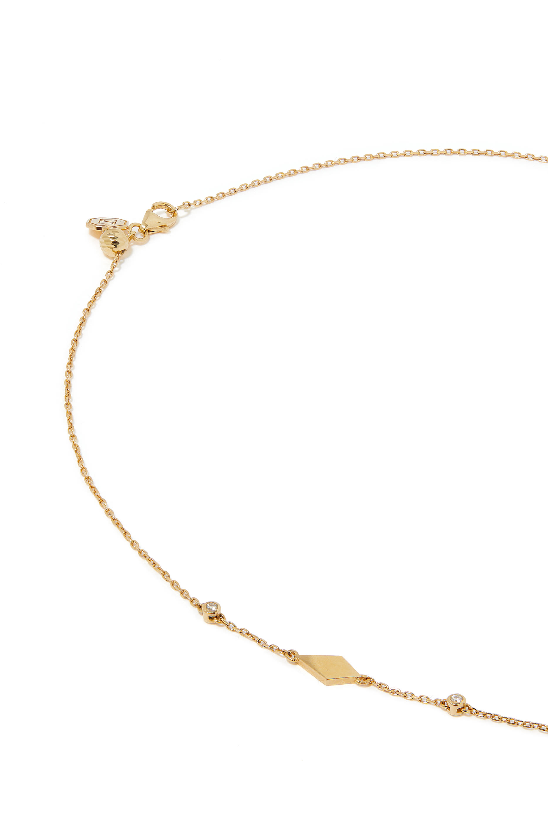 Mosaic Sautoir Necklace, 18k Yellow Gold