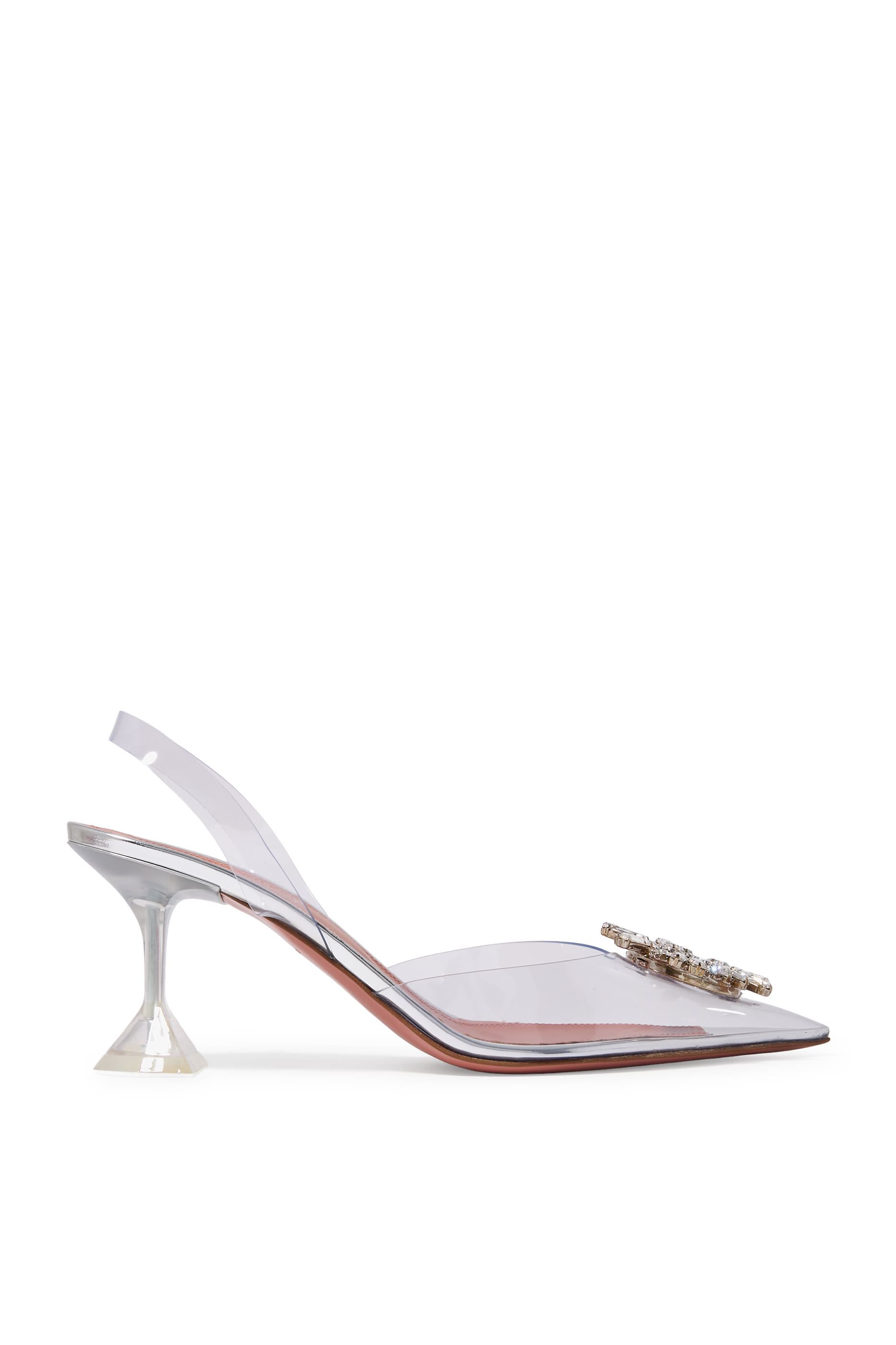 Begum 70 Glass Slingback Pumps