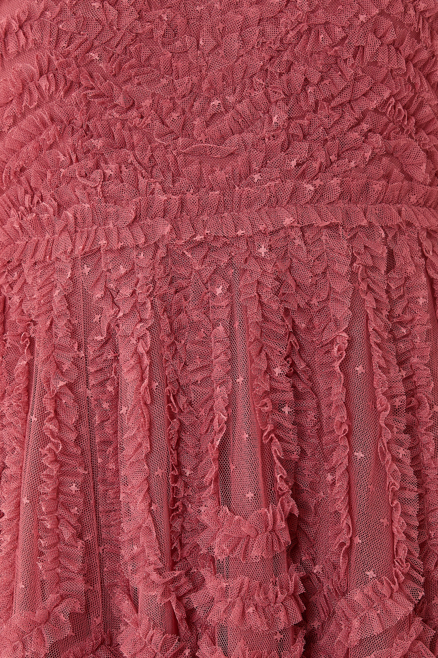  La Vie En Rose Round Neck Short Sleeve Gown