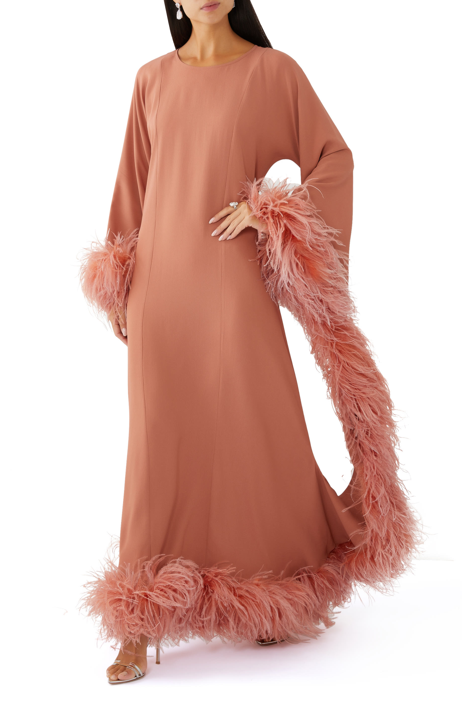 Feathered Moonbar Kaftan