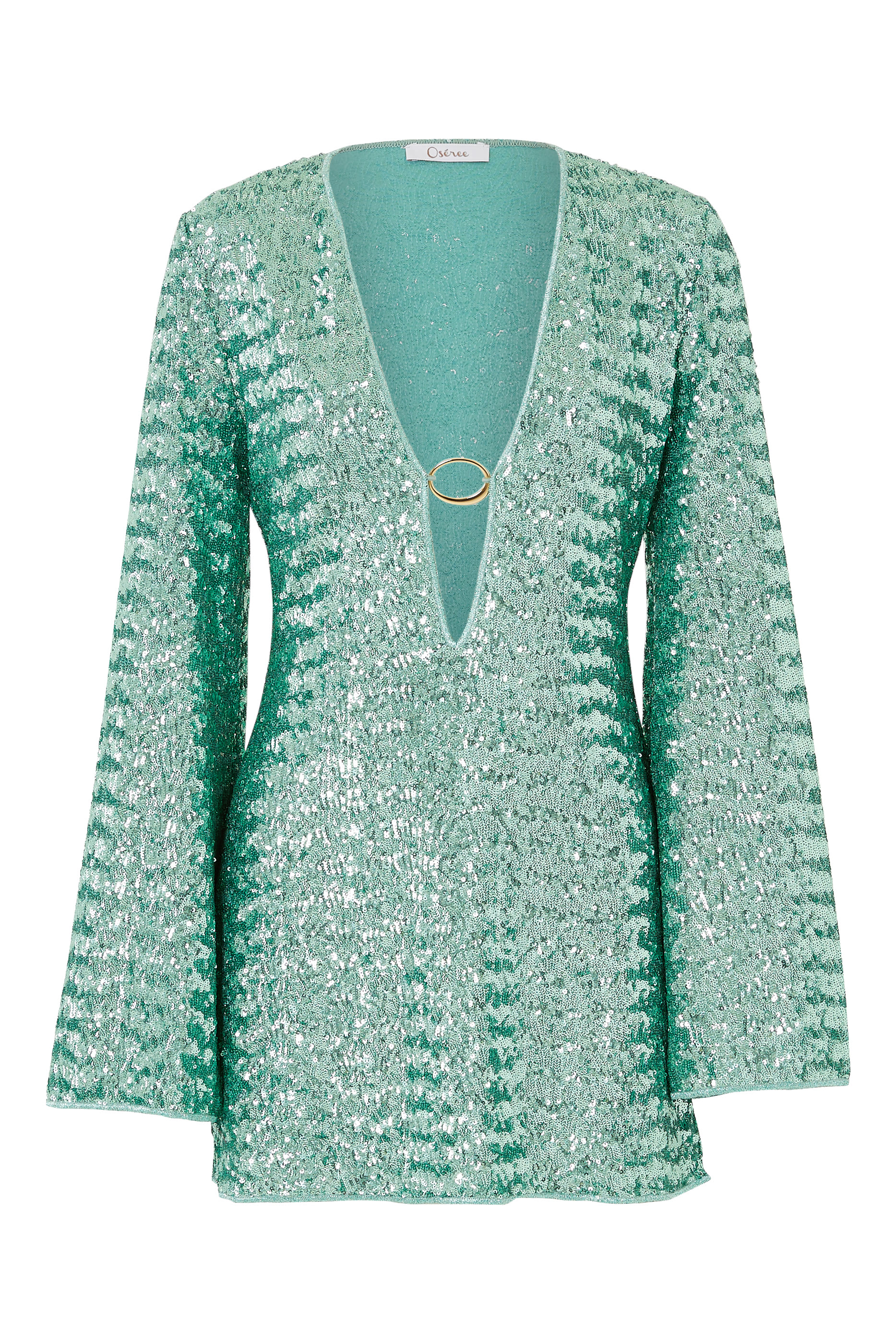 Paillettes Mini Kaftan Dress
