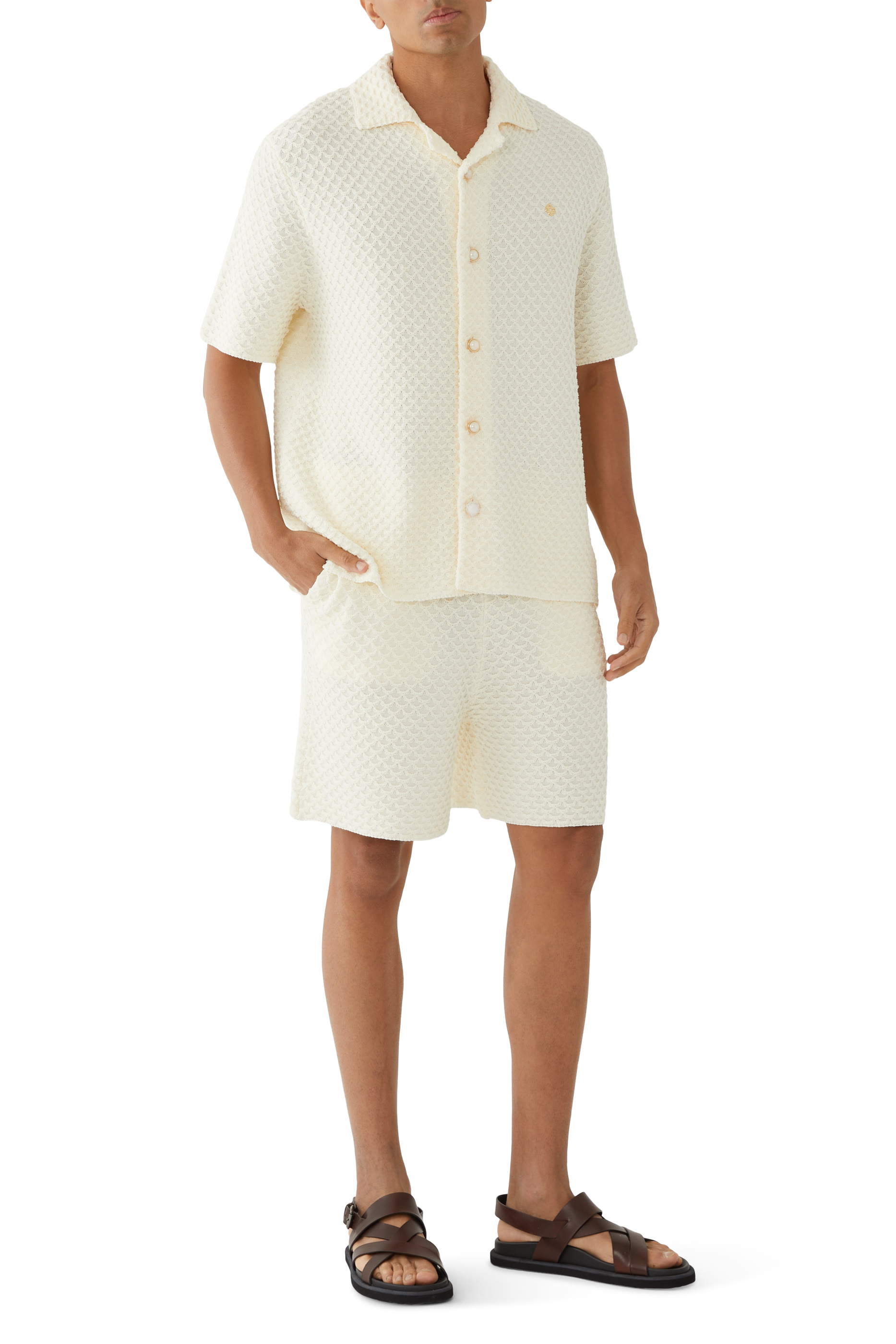 Textured Knitted Shirt