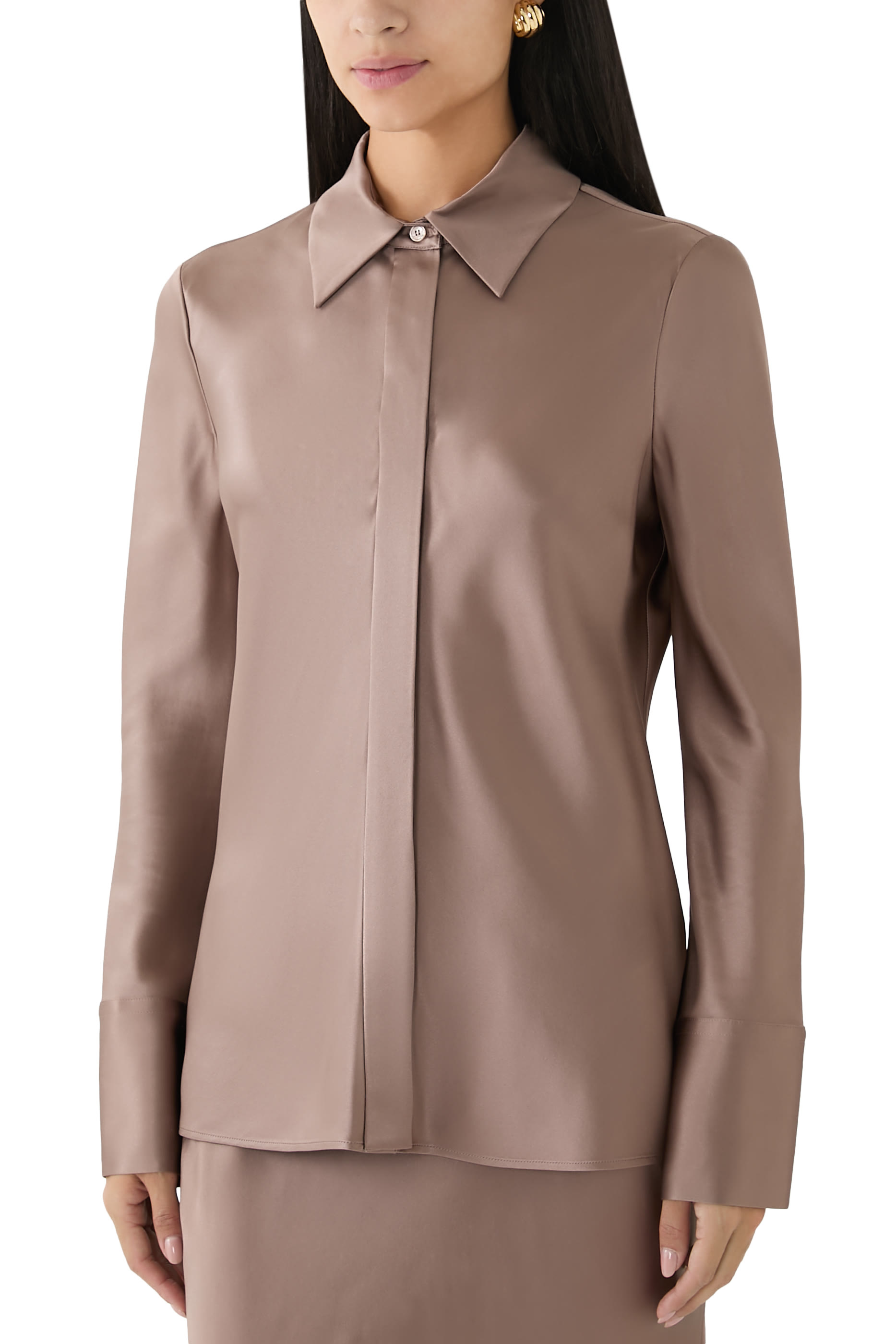 Brunel Silk Satin Blouse