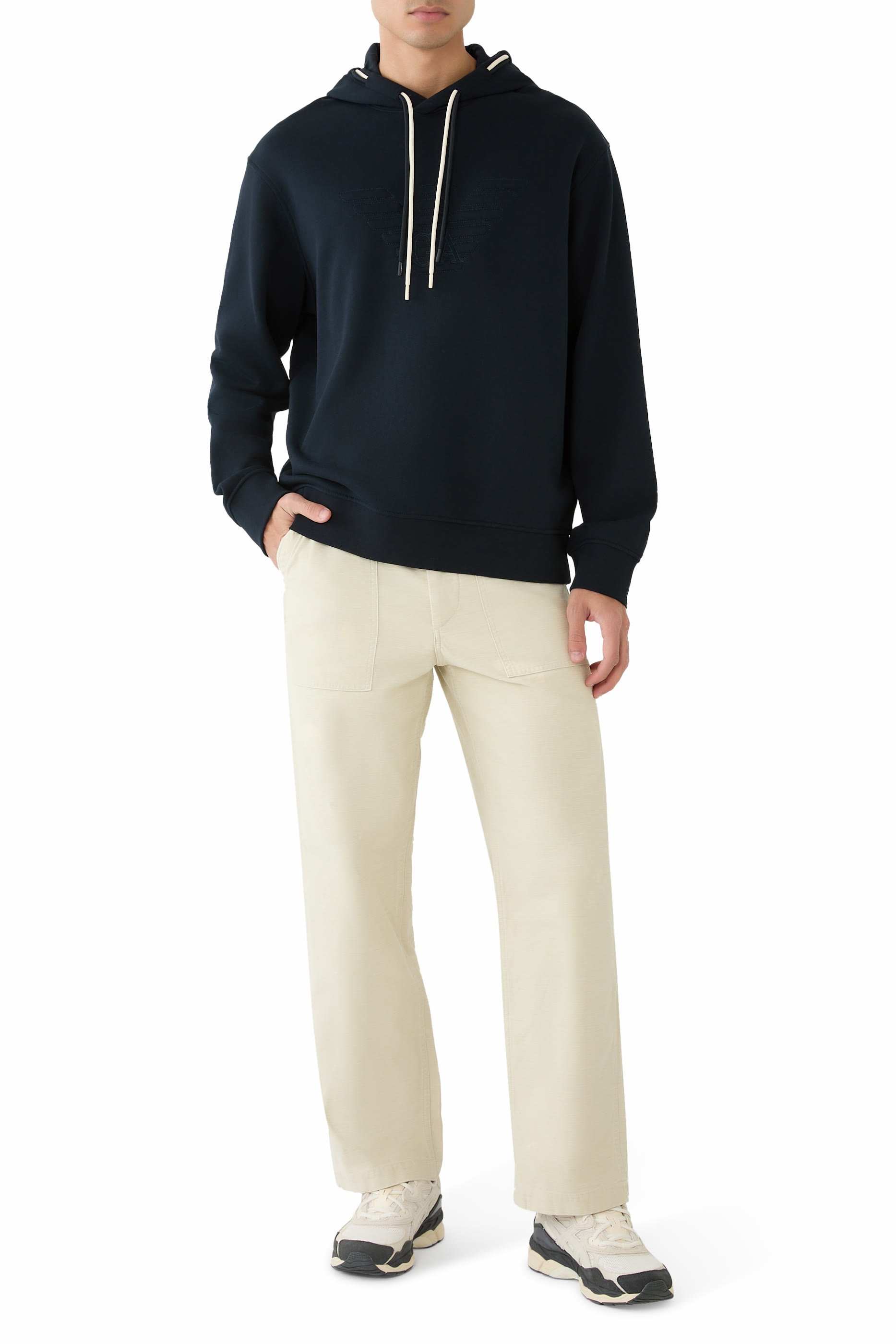 Eagle Logo Hooded Sweatshirt 