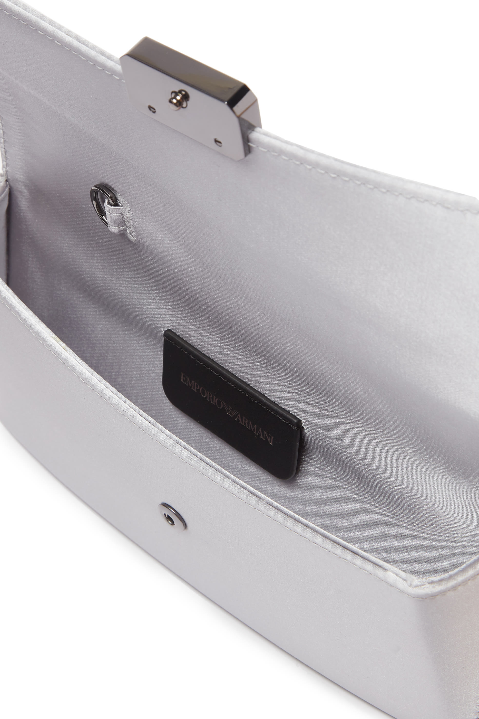 Satin Baguette Clutch Bag