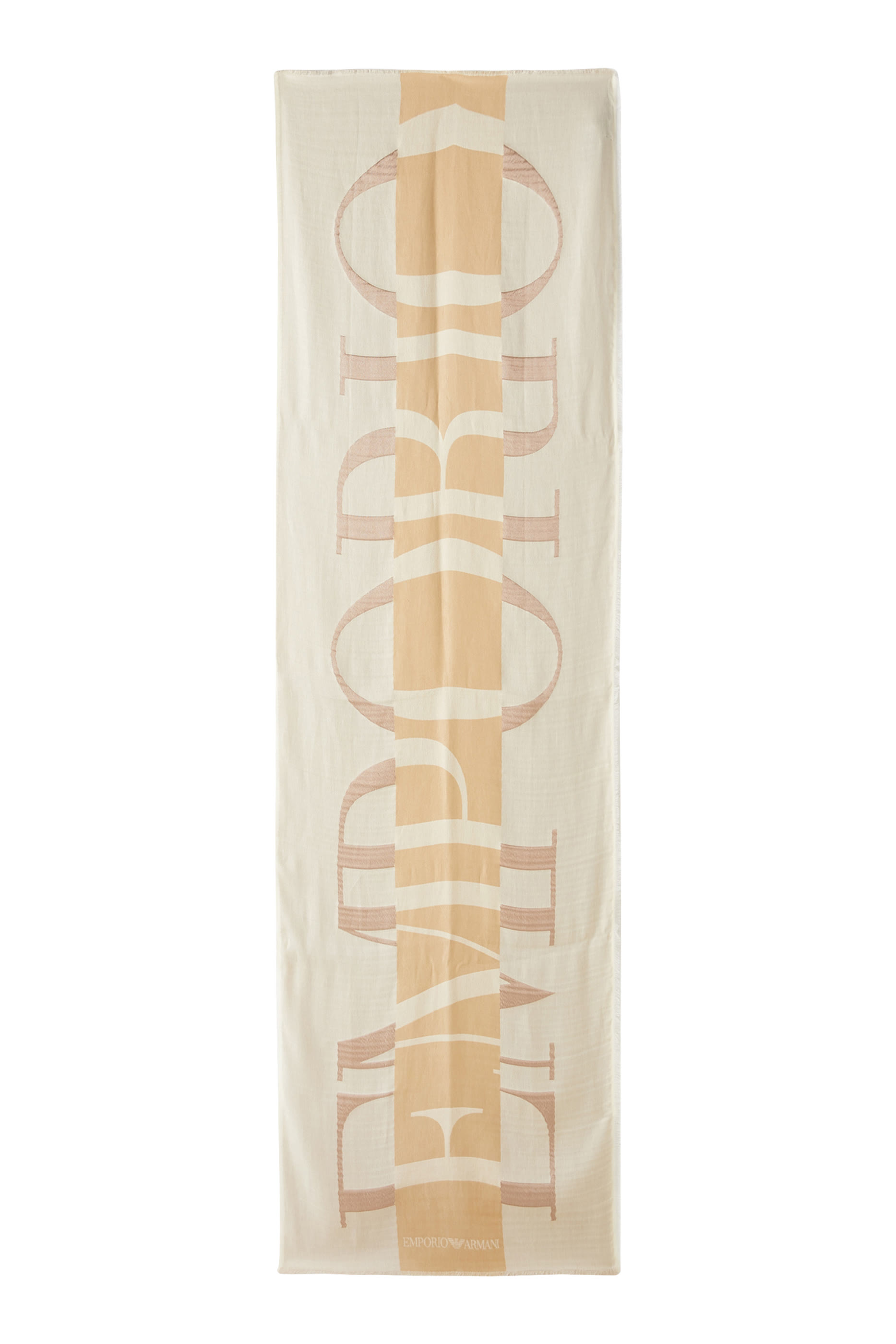 Oversized Jacquard Logo Stole