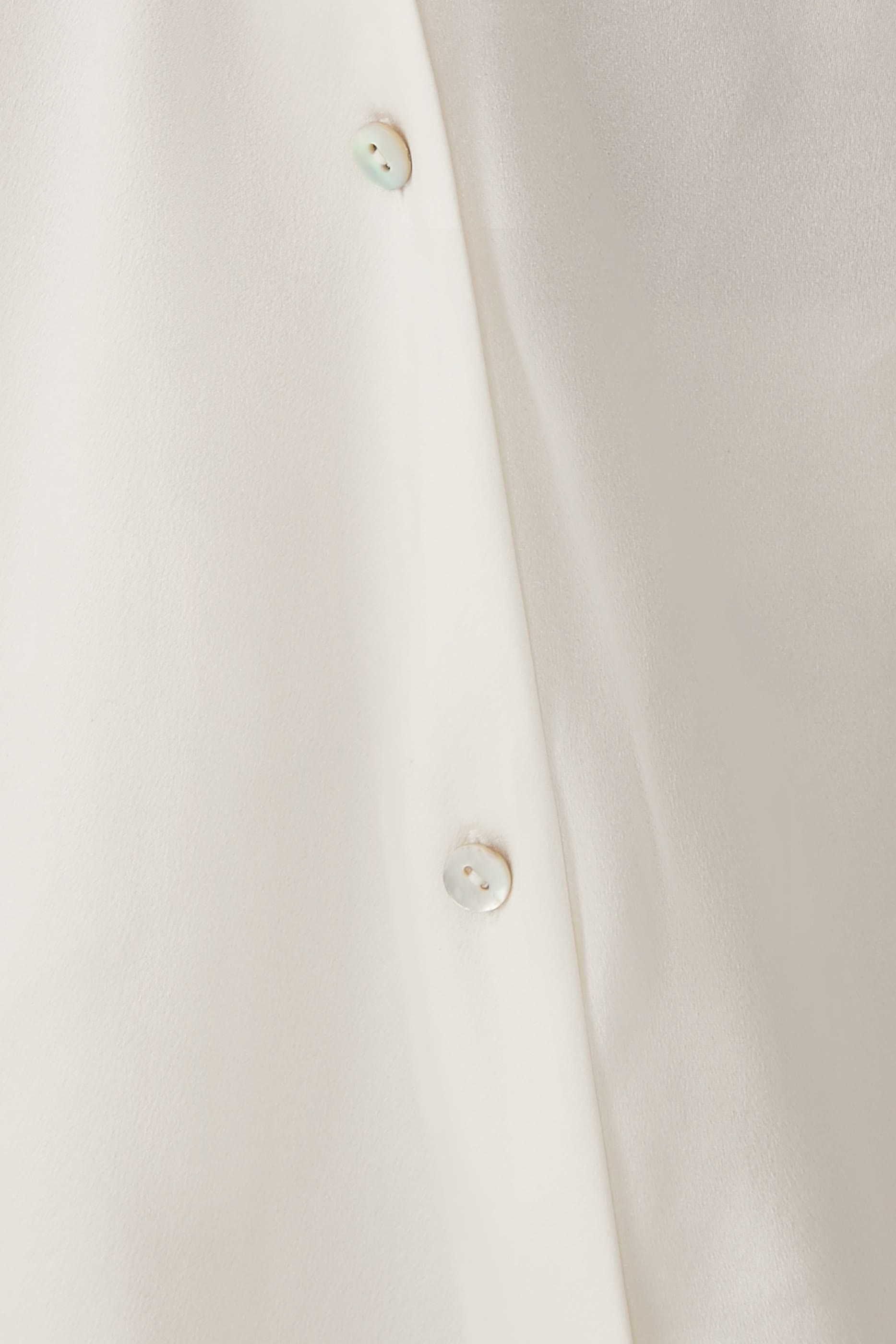 Silk Bias Long-Sleeve Blouse 