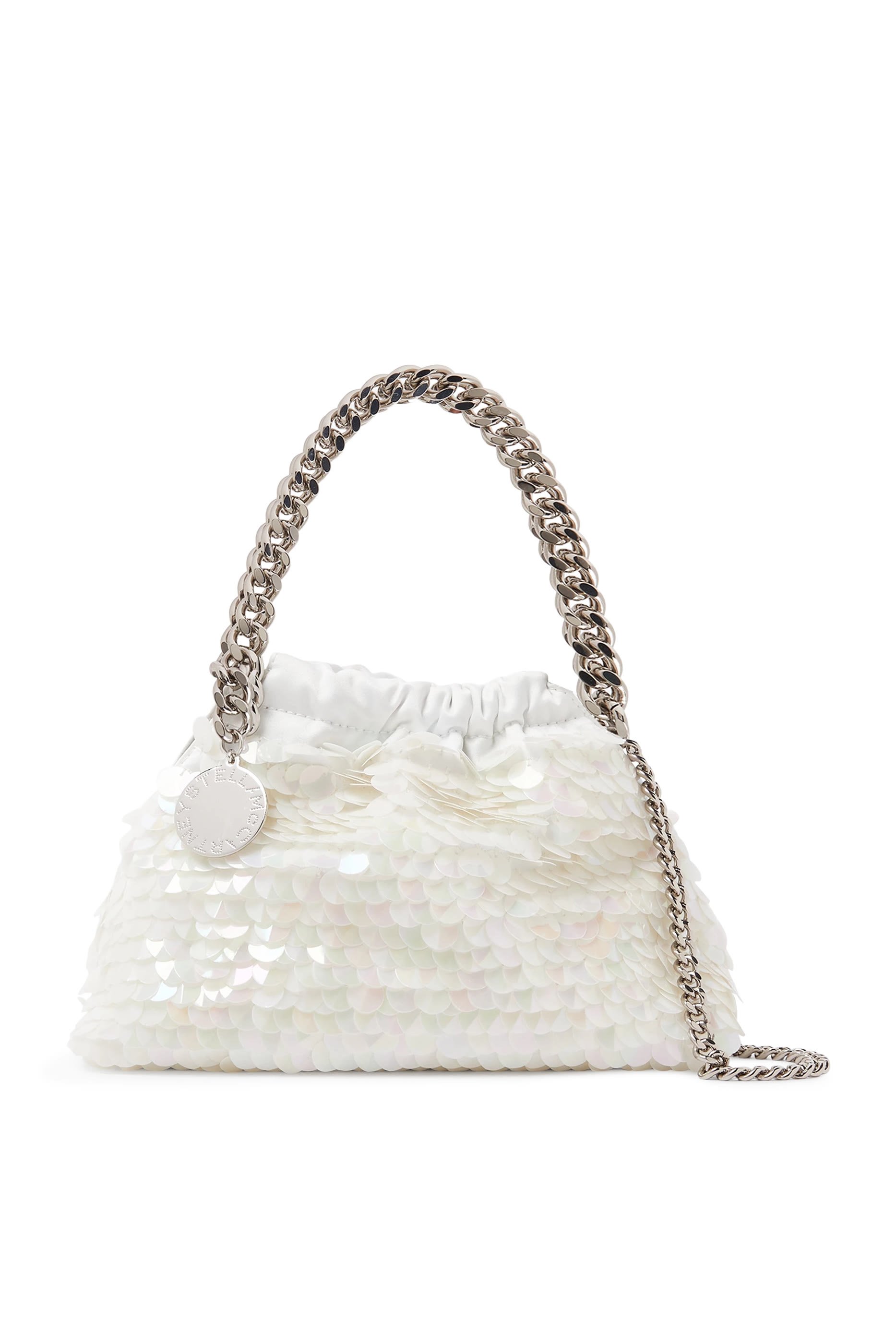 Falabella Mini Sequin-Embellished Drawstring Bag