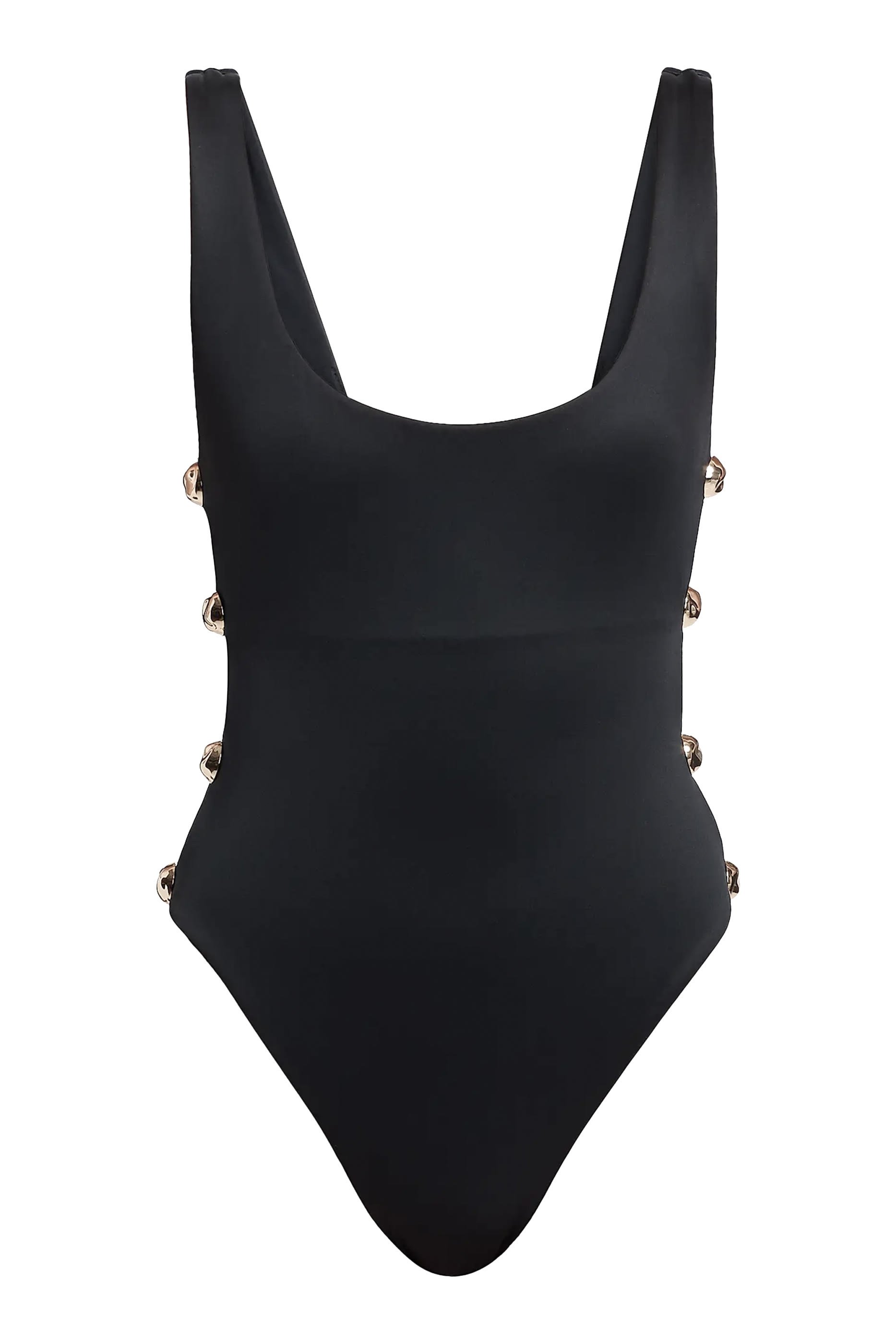 Mona Studded Scoop Neck One Piece
