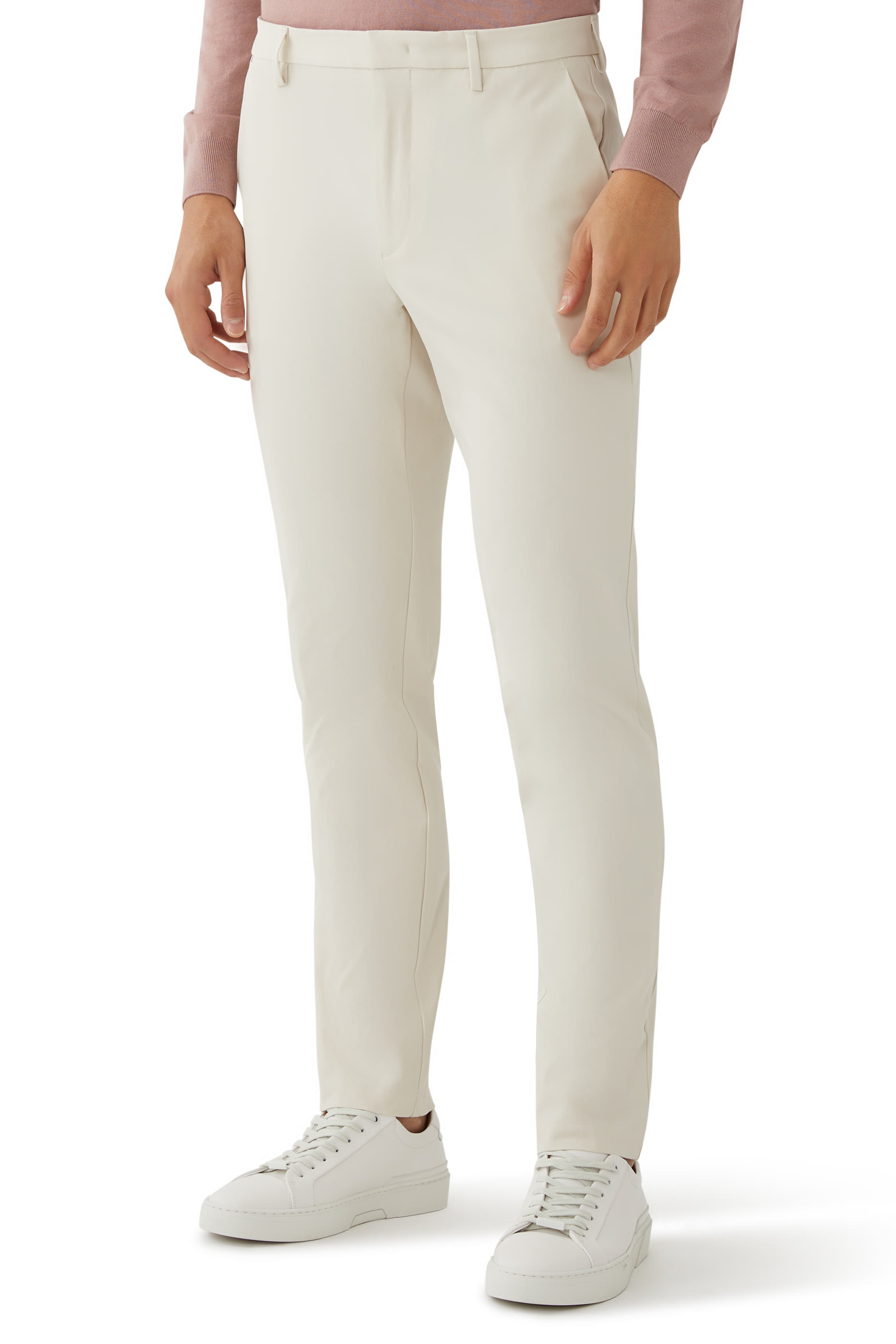 Kaito Straight-Leg Stretch-Cotton Chinos