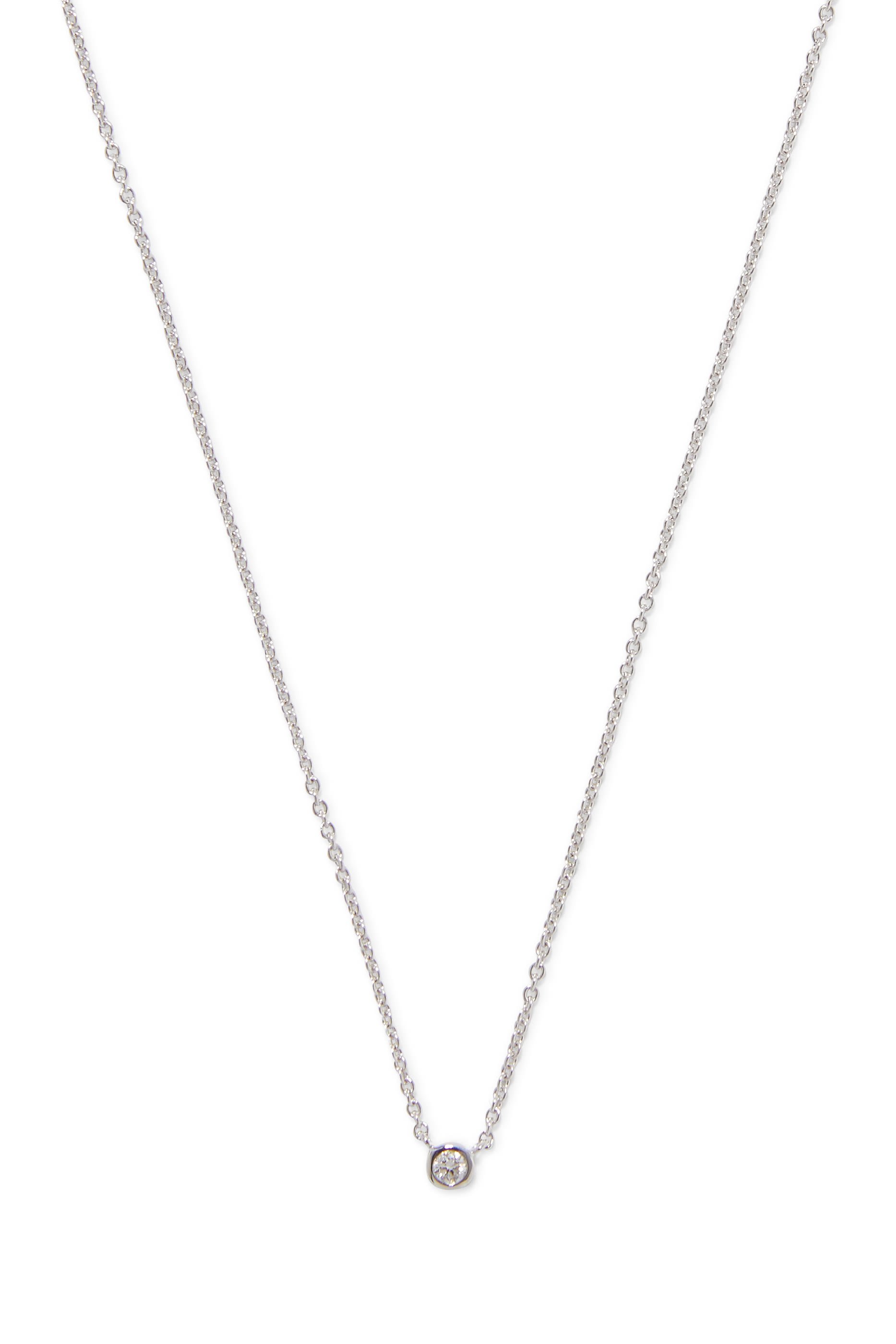 Fine Diamond Solitaire Pendant Necklace