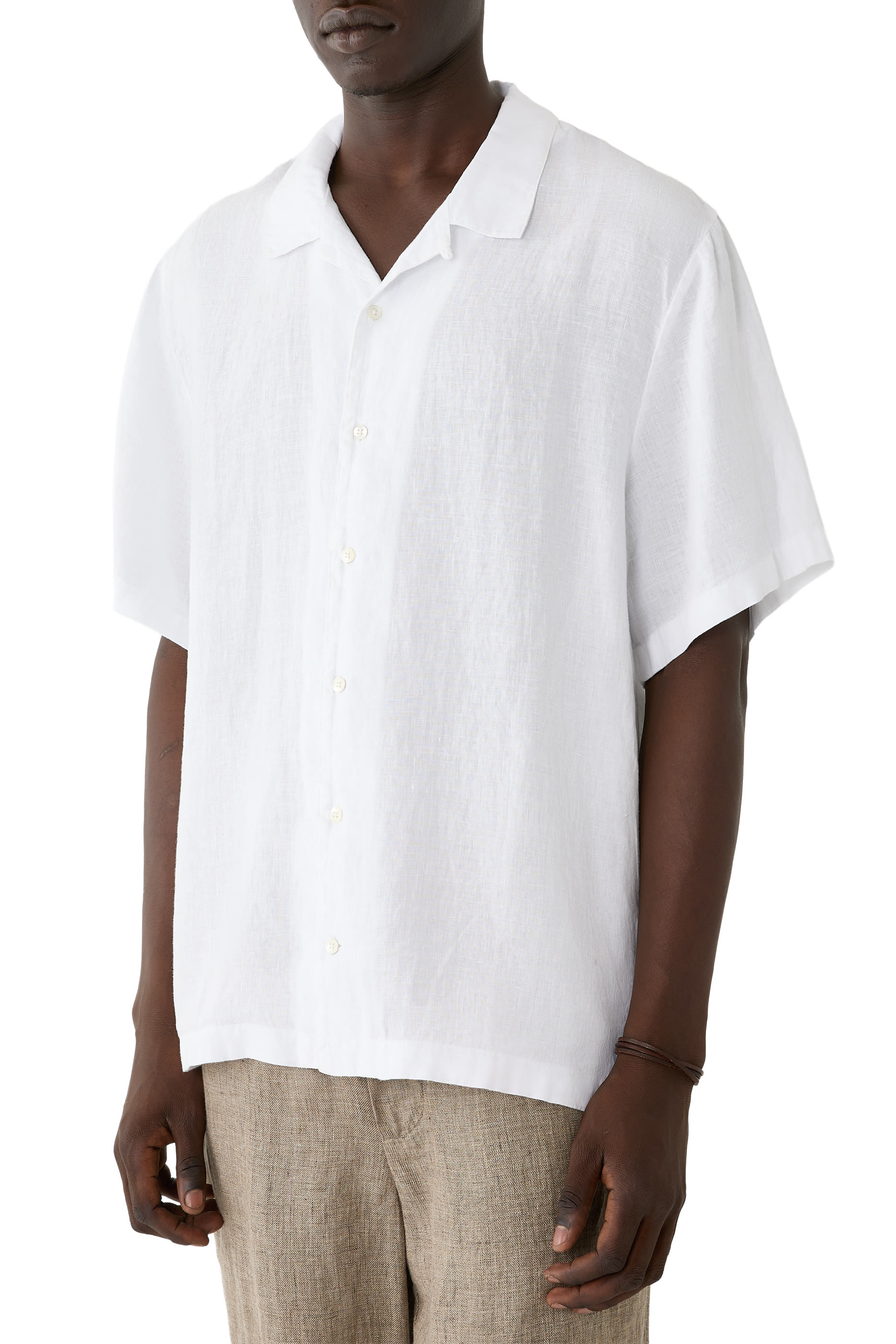 Shirttail Hem Short Sleeves Shirt