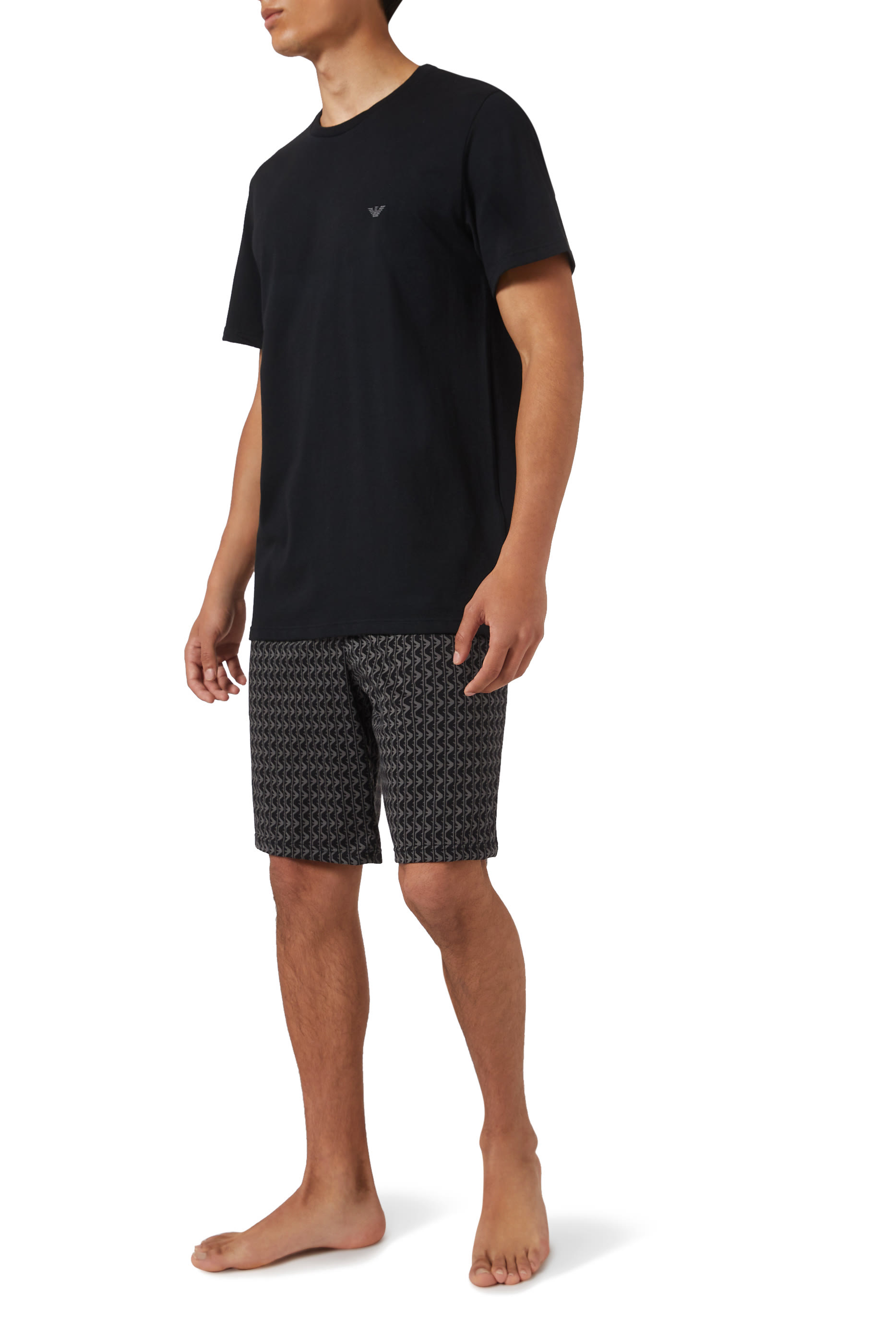Mixed-Pattern Bermuda Short Pyjamas