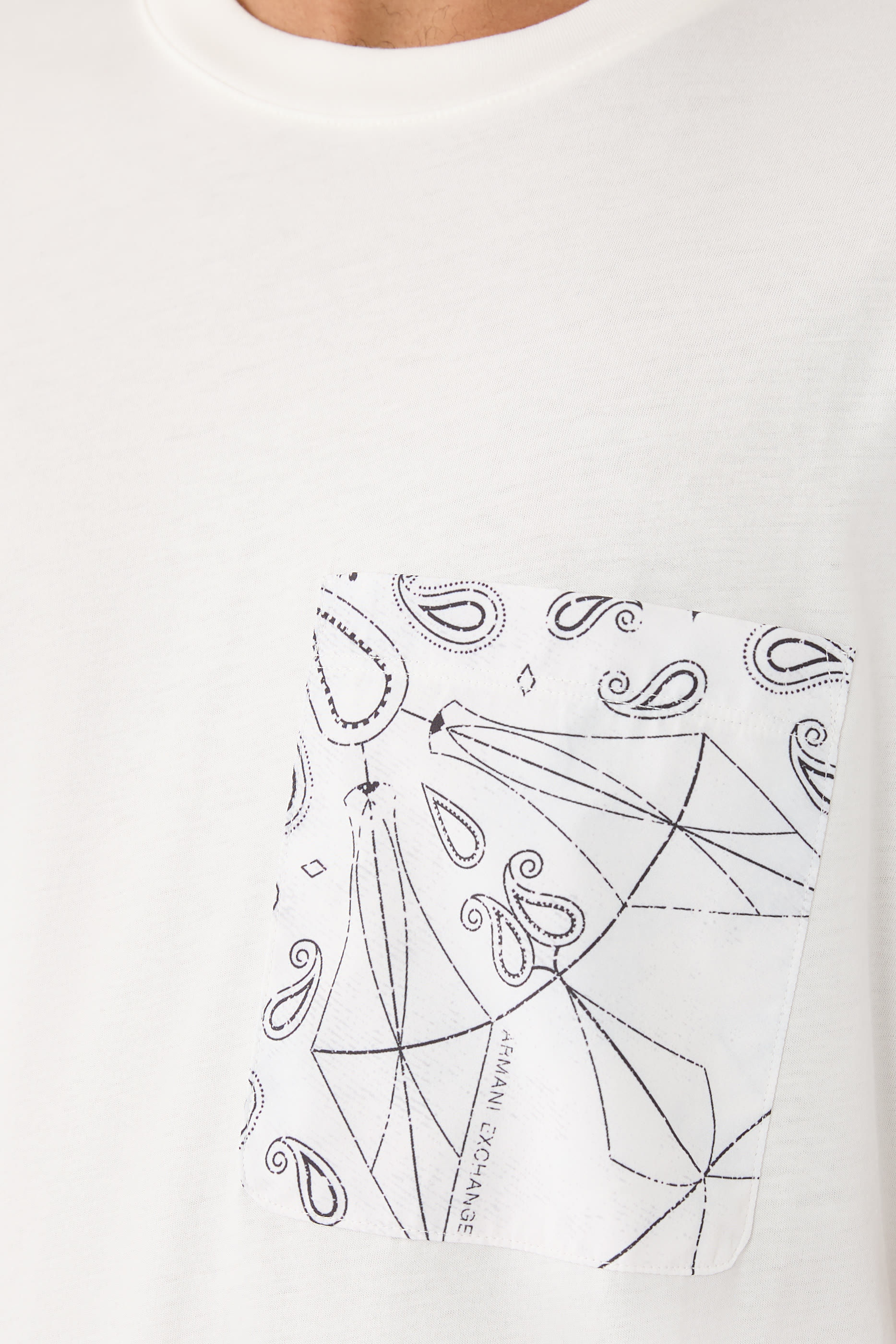 Patterned Pocket T-Shirt
