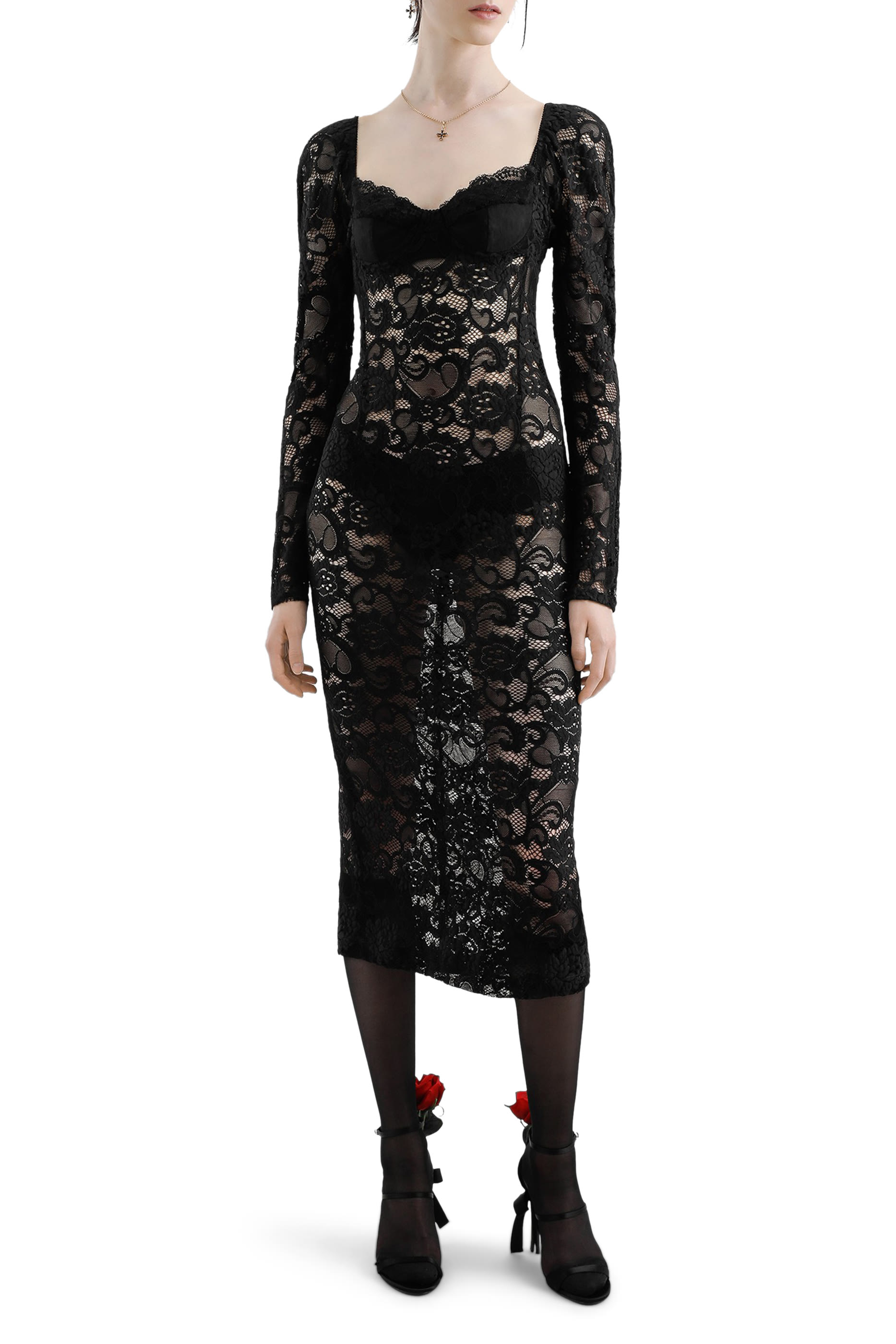 Lace Midi Dress