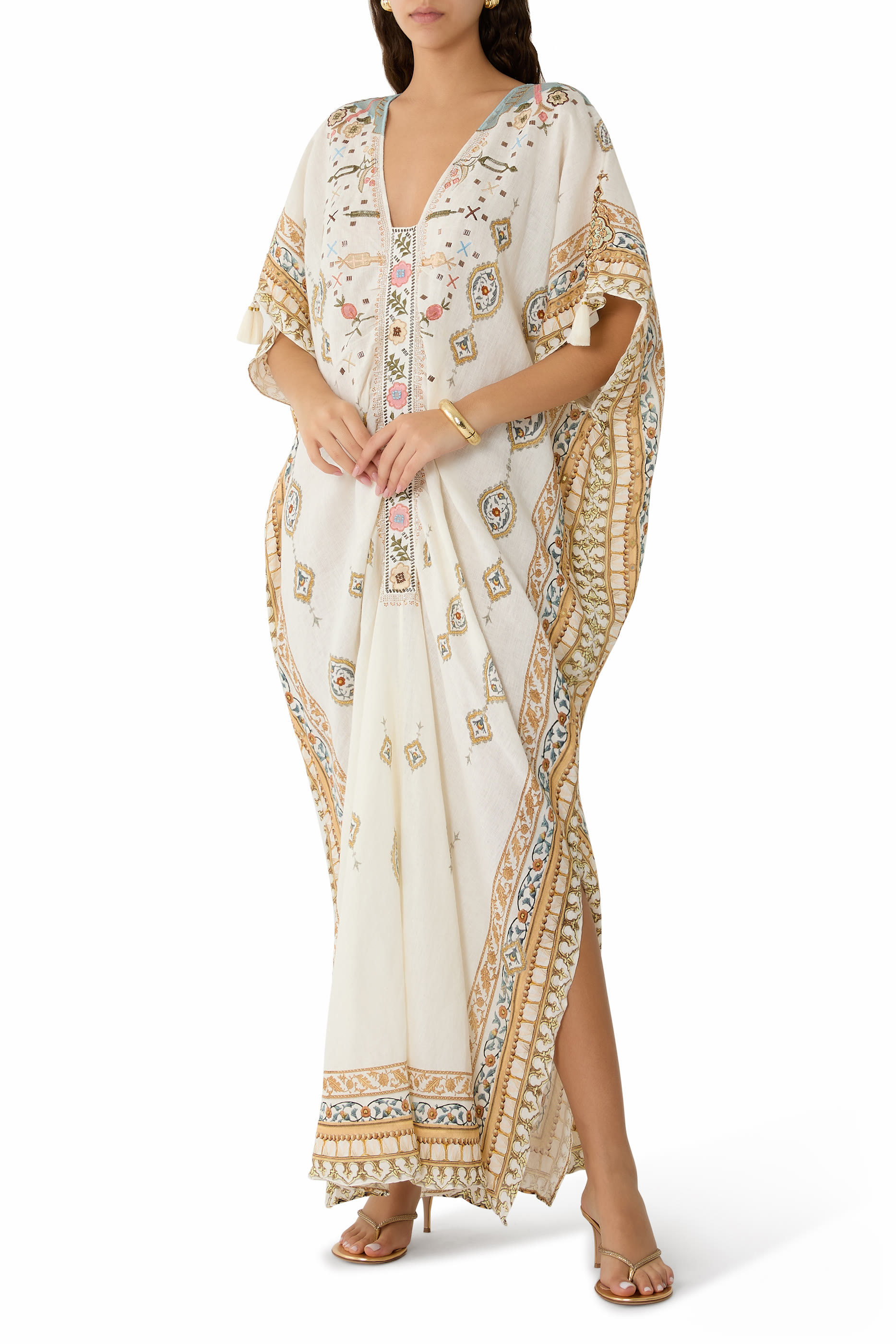  Ottoman Dynasty Kaftan with Front Tab Detail