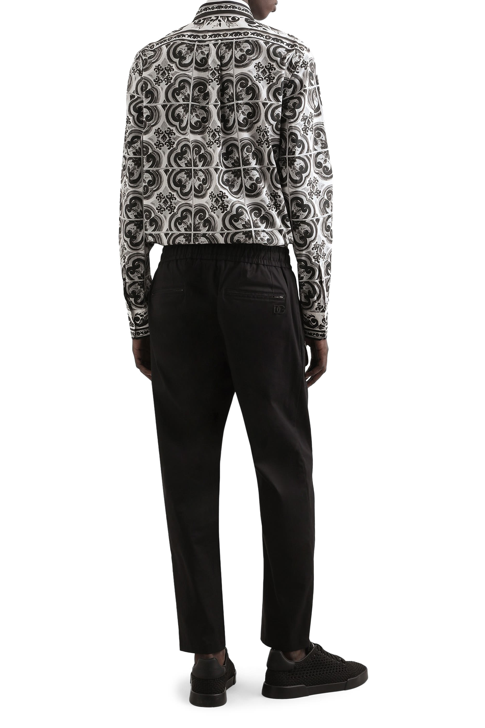 Cotton Gabardine Jogging Trousers 