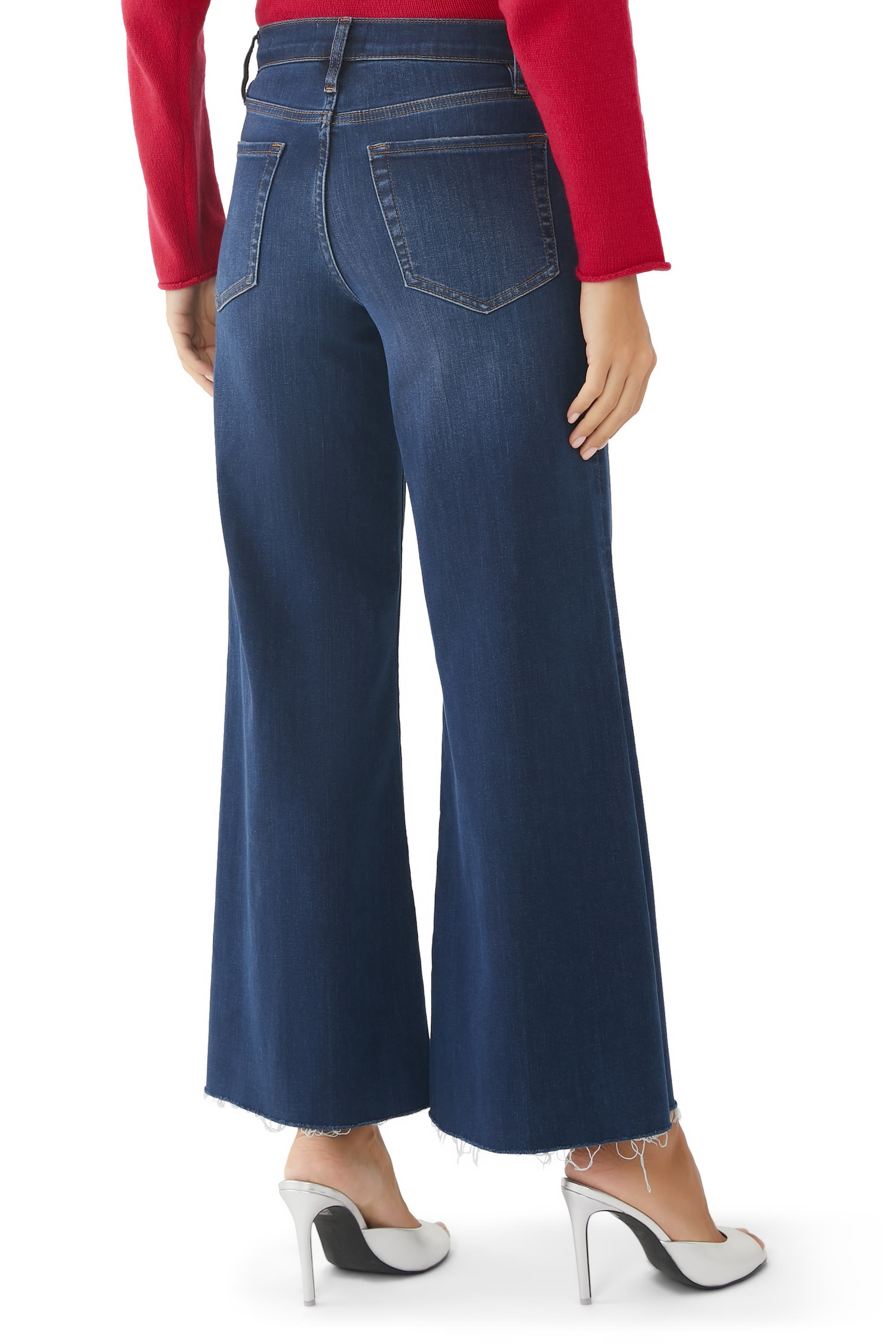 Le Palazzo Crop Raw Jeans