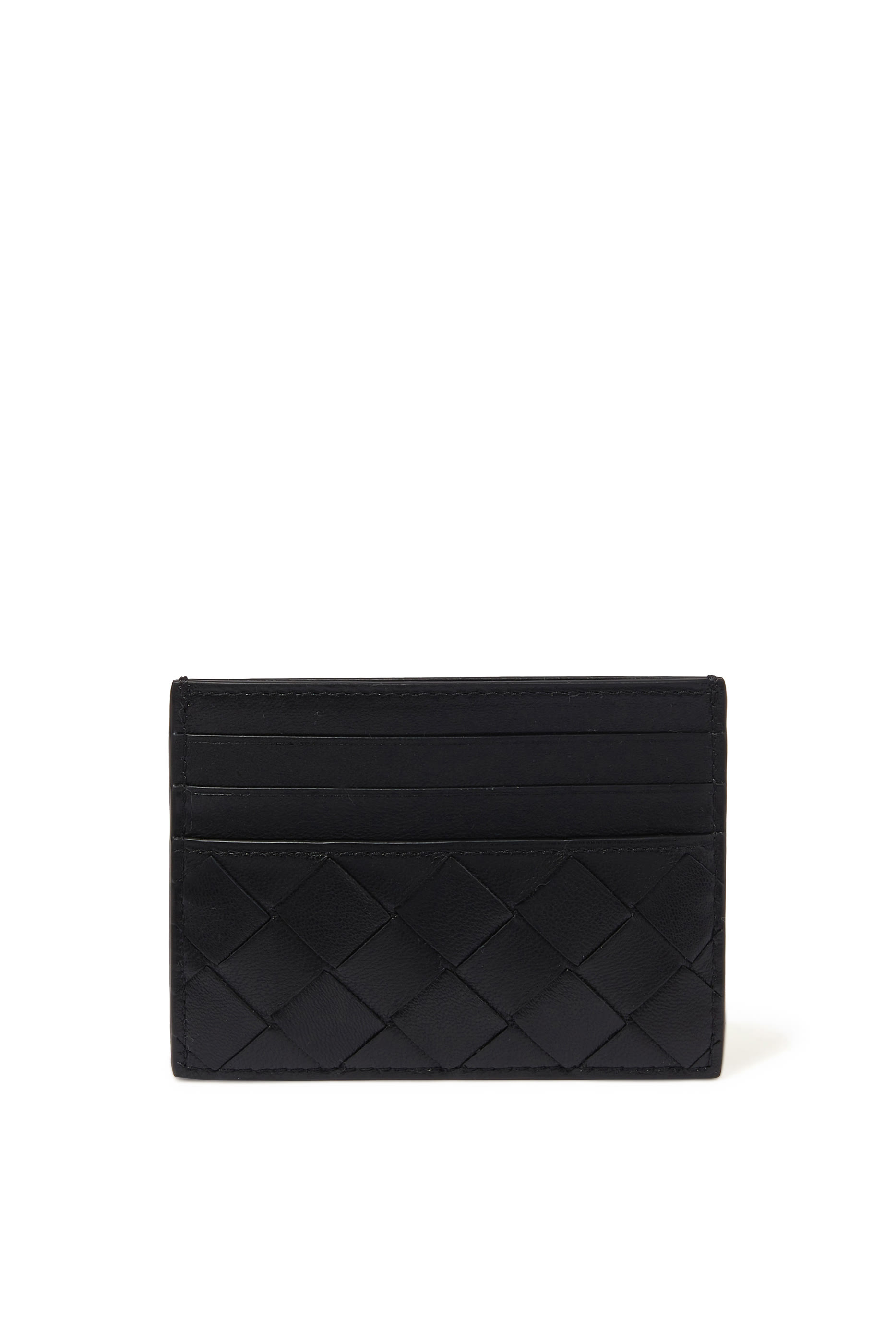 Intrecciato Leather Card Case