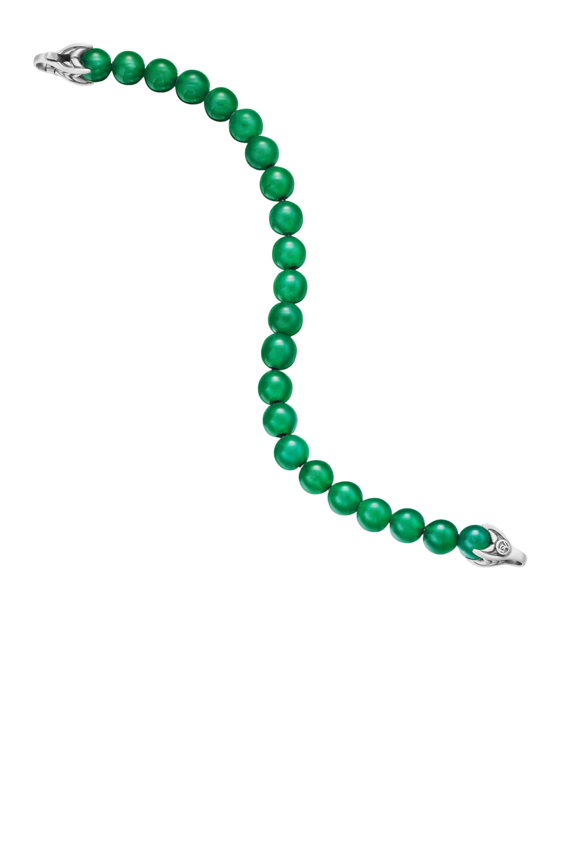 Spiritual Beaded Bracelet,  Sterling Silver & Onyx