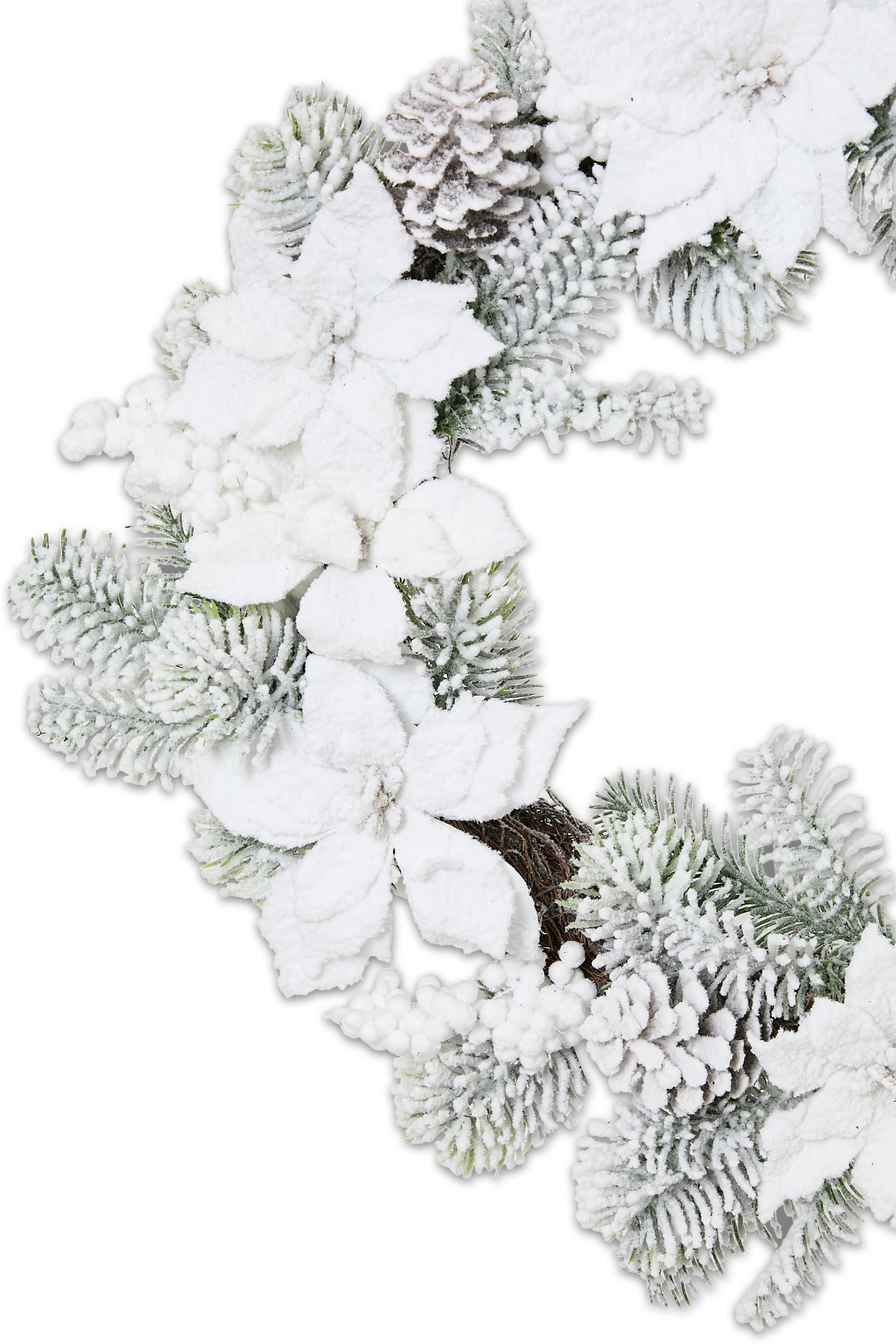 Wreath Snow Pine/Poinsettia