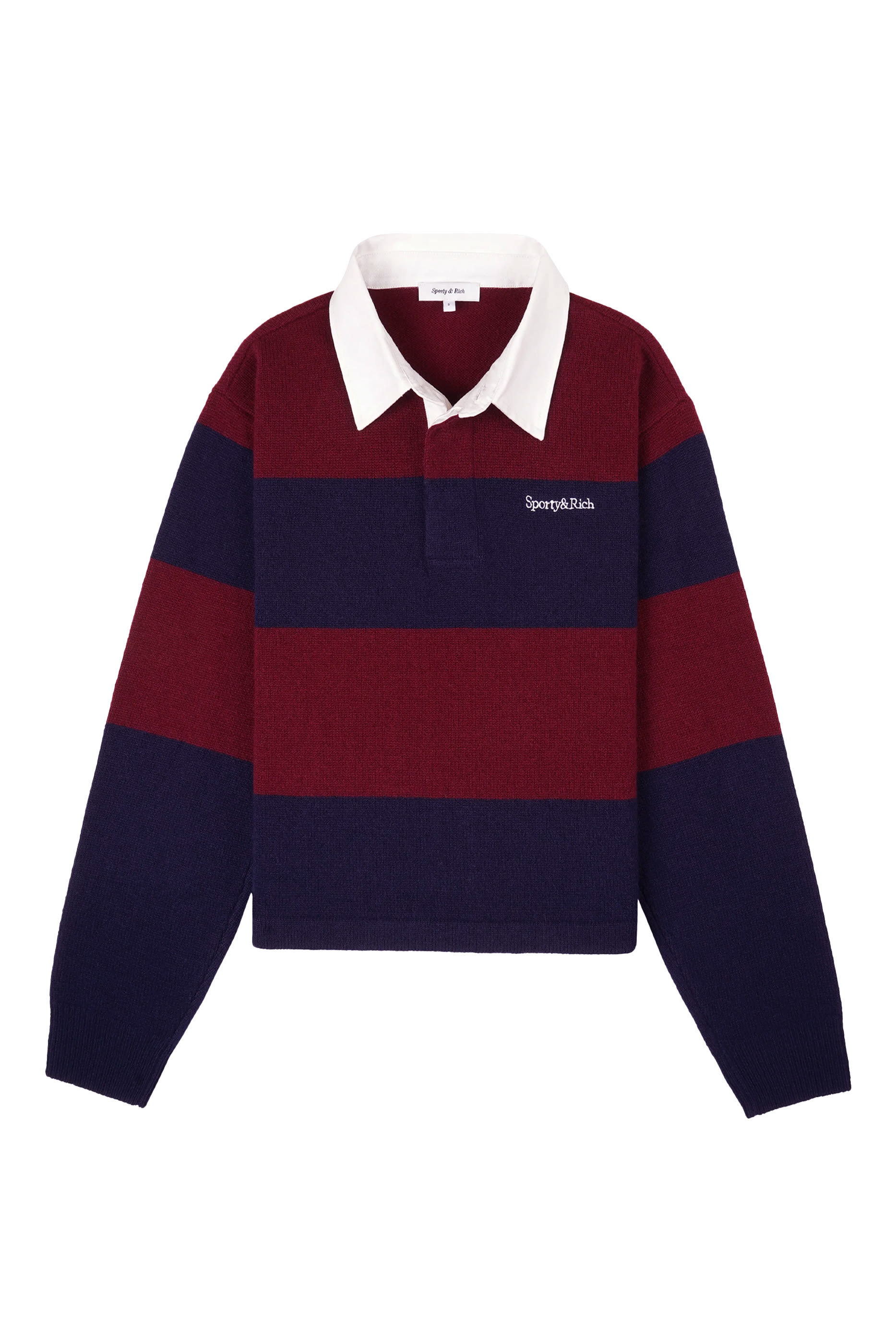 Serif Logo Cashmere Rugby Polo