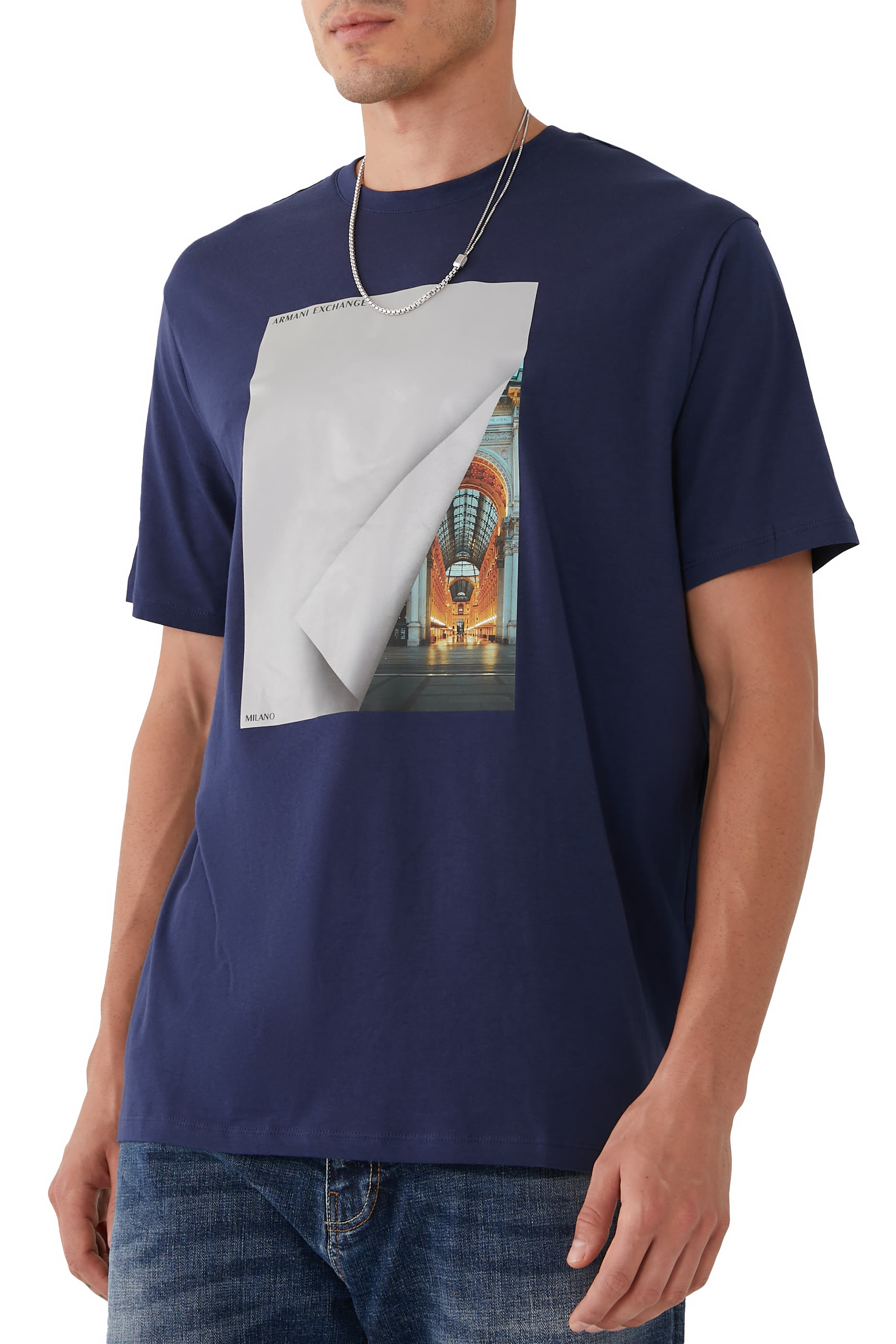 Photographic-Print Cotton Jersey T-Shirt