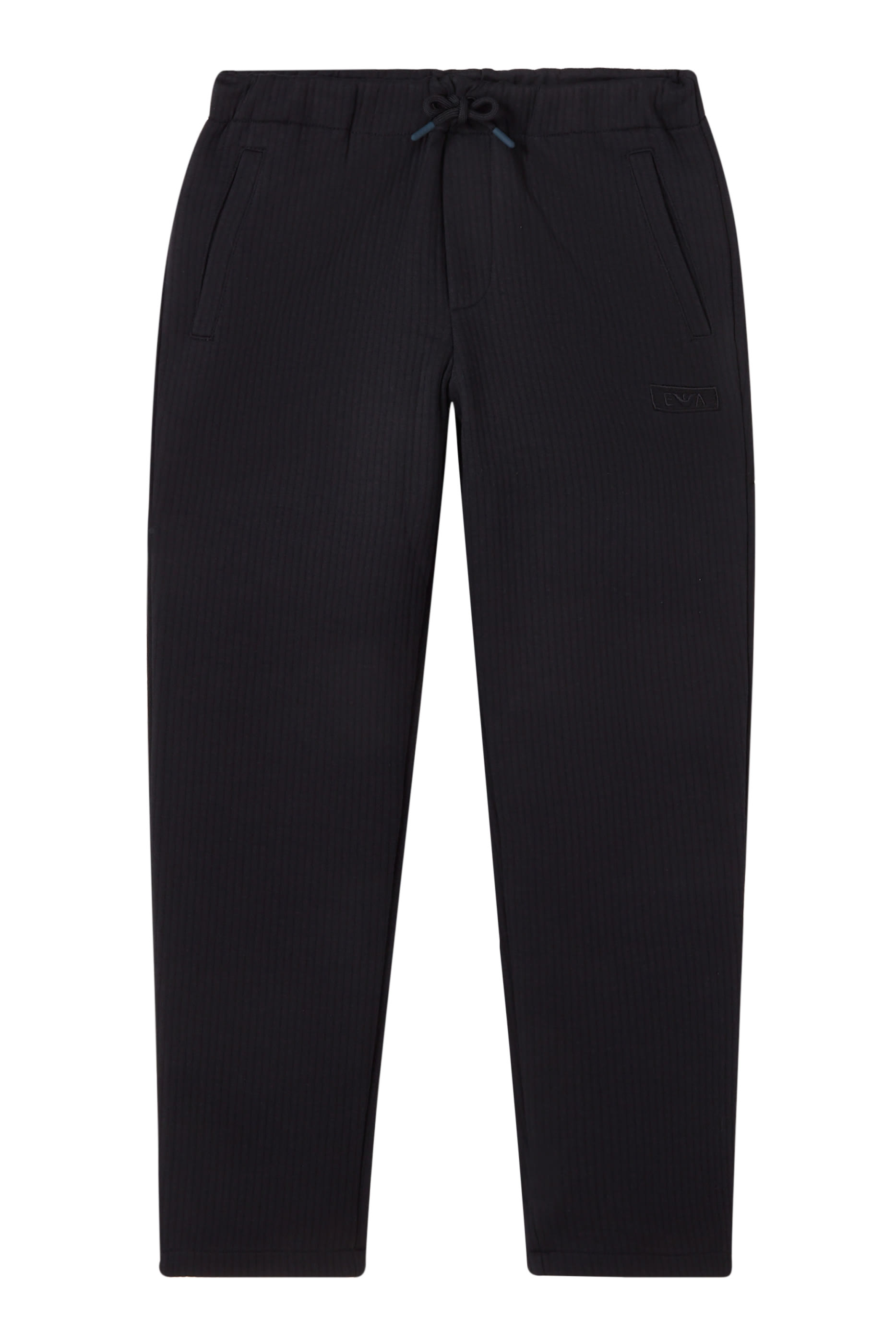 Kids Quilted Loose-Fit Jersey Trousers