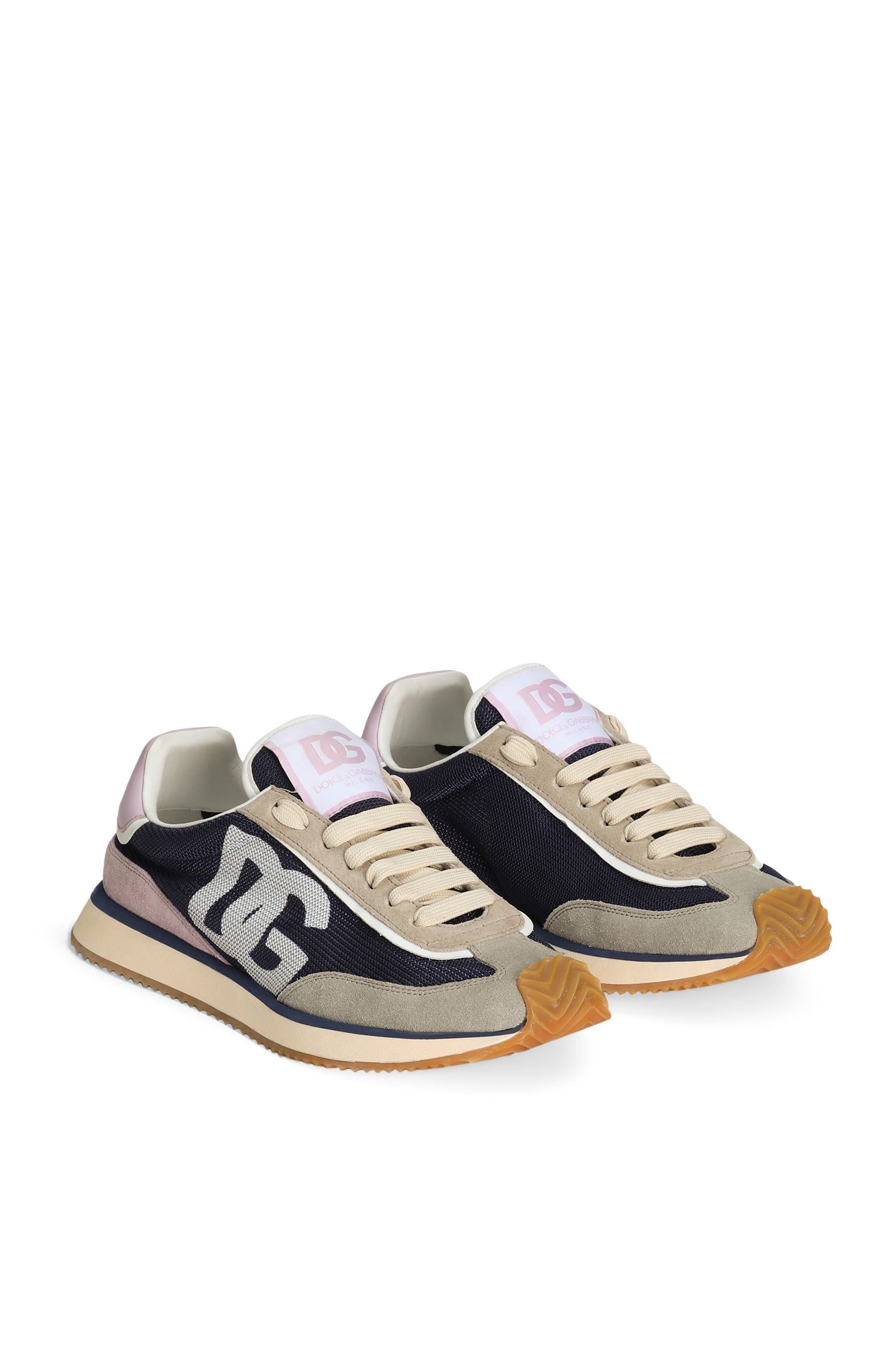 Mixed-Material DG Cushion Sneakers
